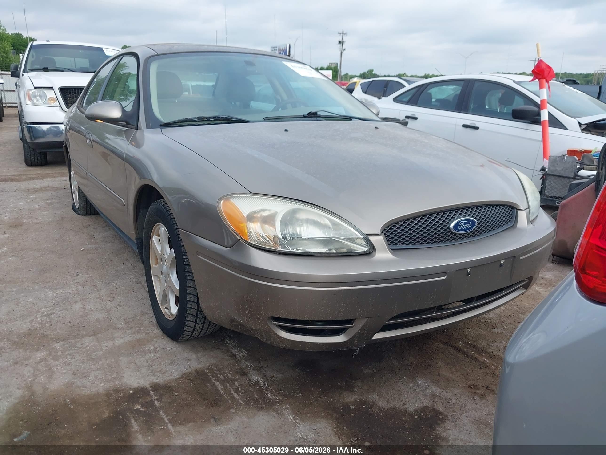 2006 Ford Taurus Sel Beige vin: 1FAFP56U86A157281