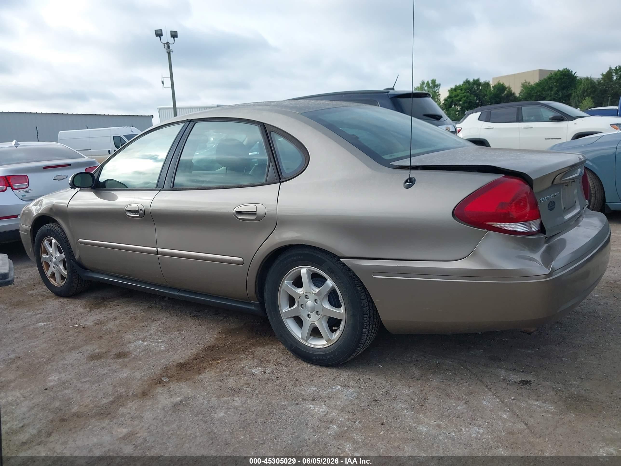 2006 Ford Taurus Sel Beige vin: 1FAFP56U86A157281