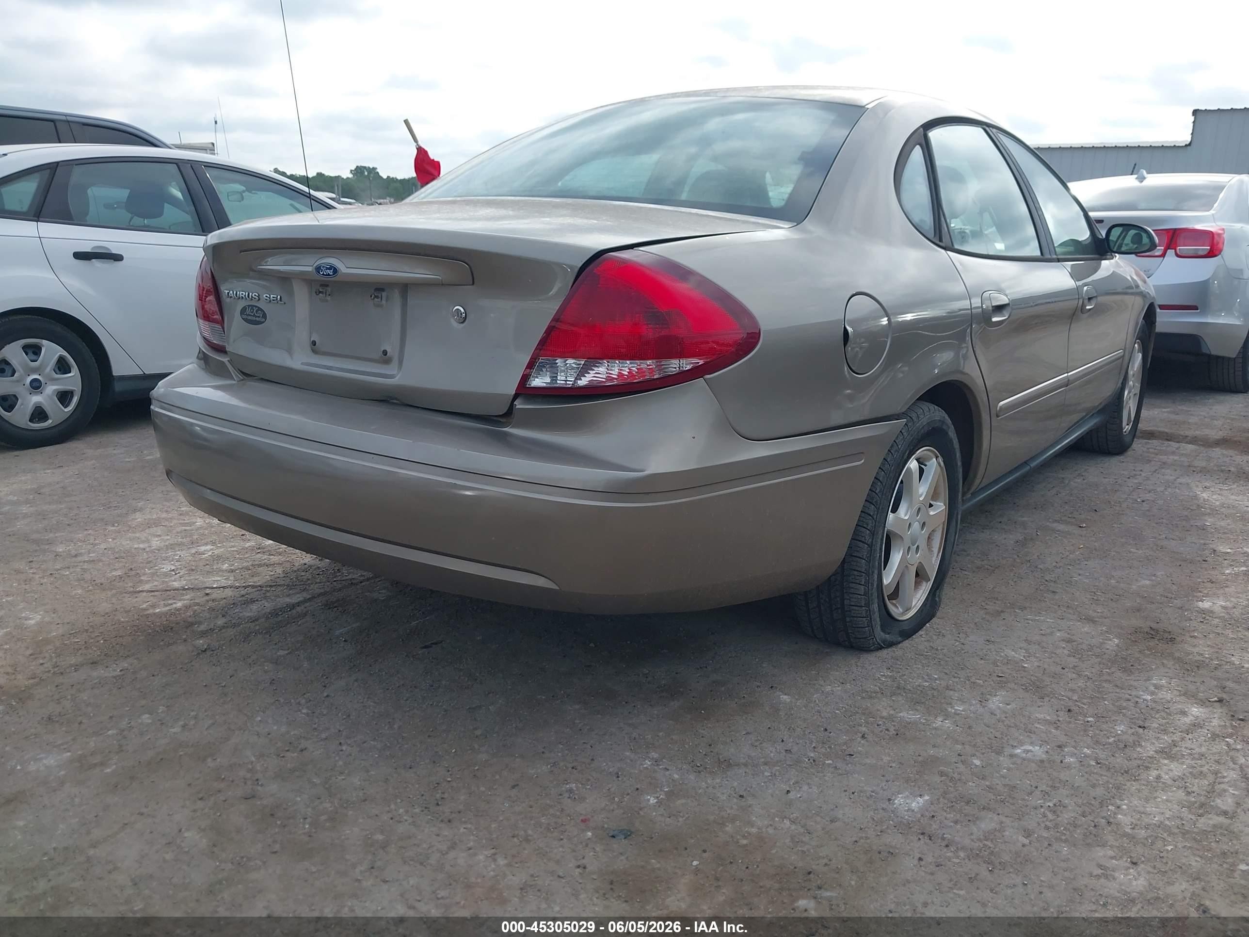 2006 Ford Taurus Sel Beige vin: 1FAFP56U86A157281