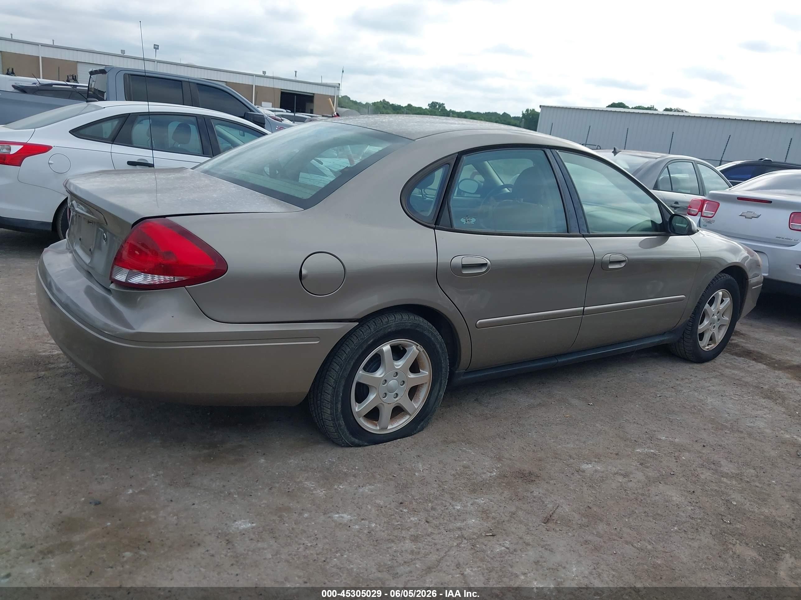 2006 Ford Taurus Sel Beige vin: 1FAFP56U86A157281