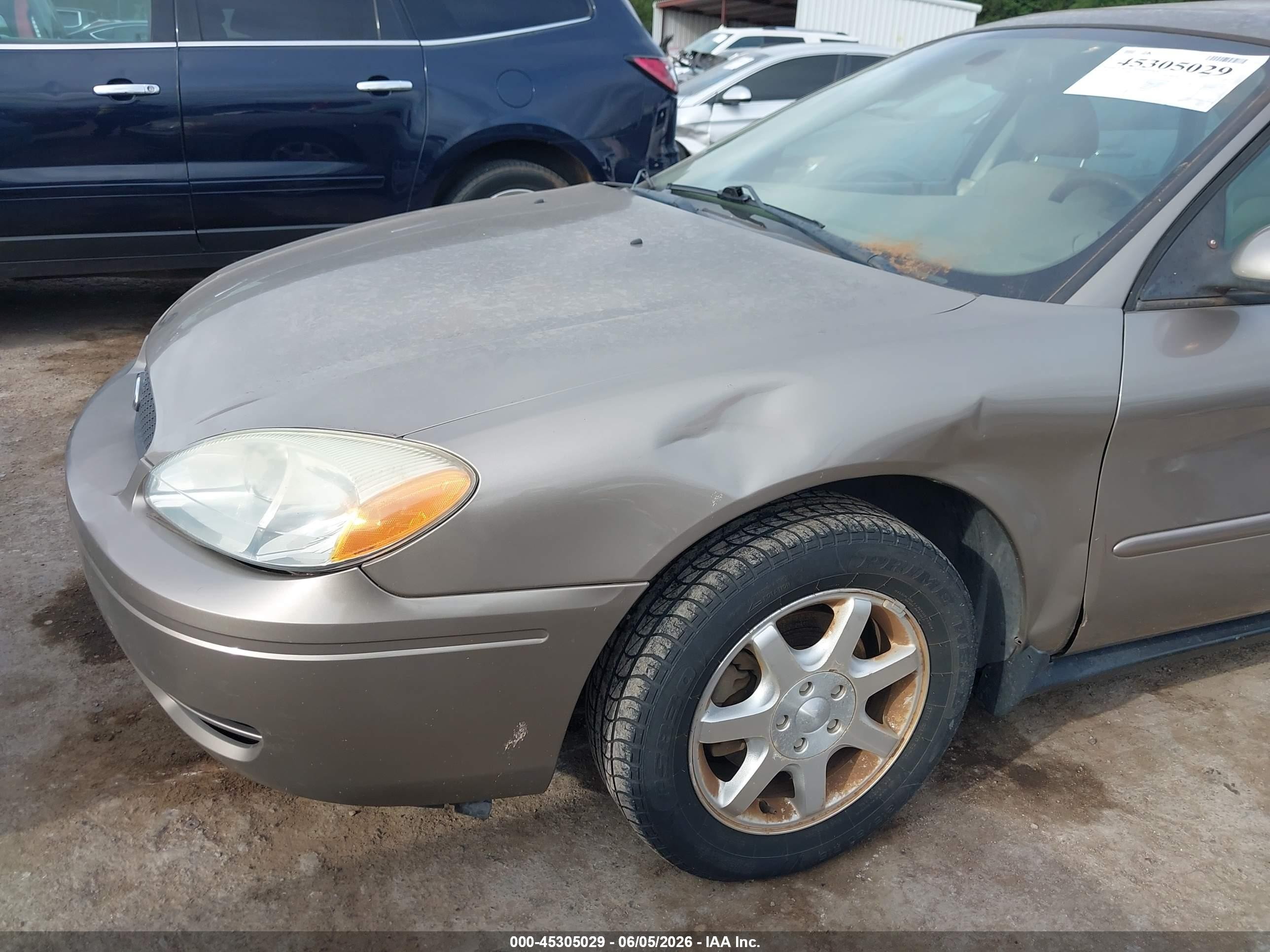 2006 Ford Taurus Sel Beige vin: 1FAFP56U86A157281