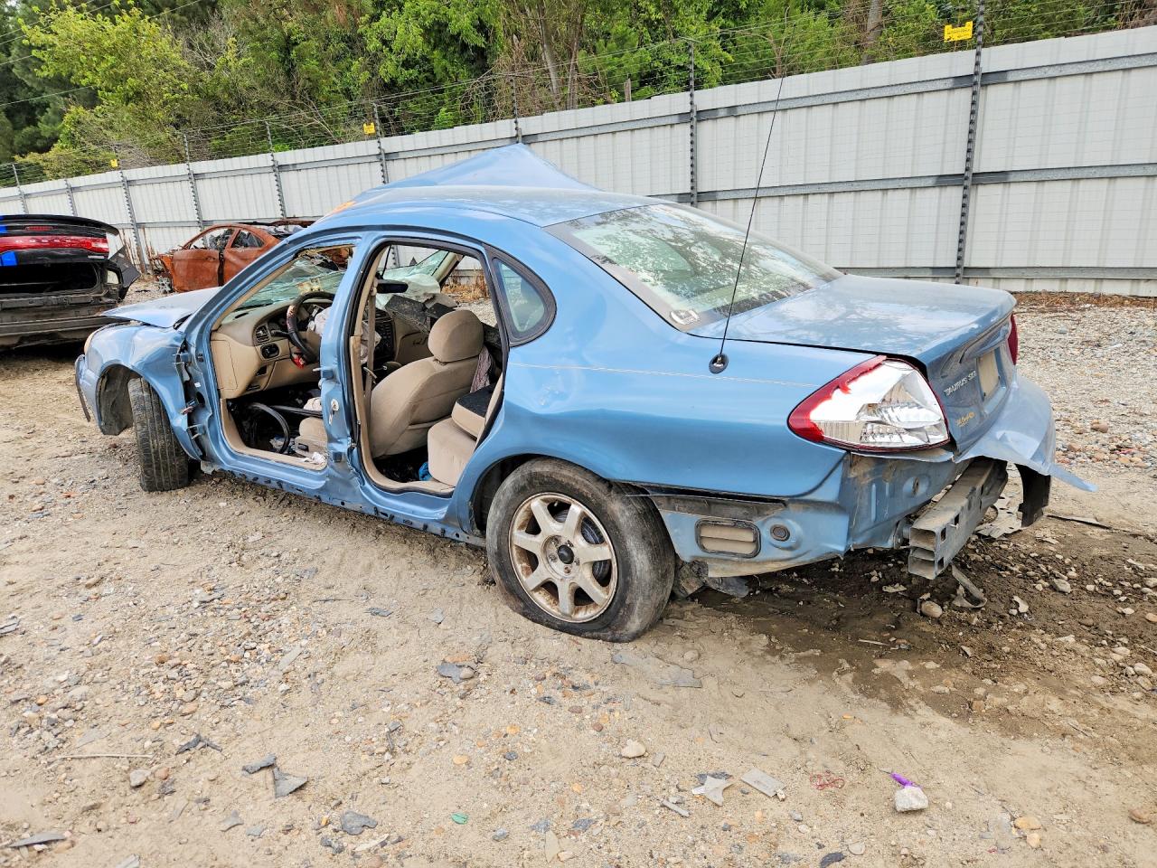 2007 Ford Taurus Sel Blue vin: 1FAFP56U87A149134