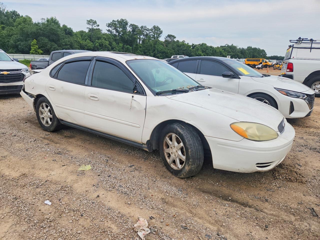 2006 Ford Taurus Sel White vin: 1FAFP56U96A231744