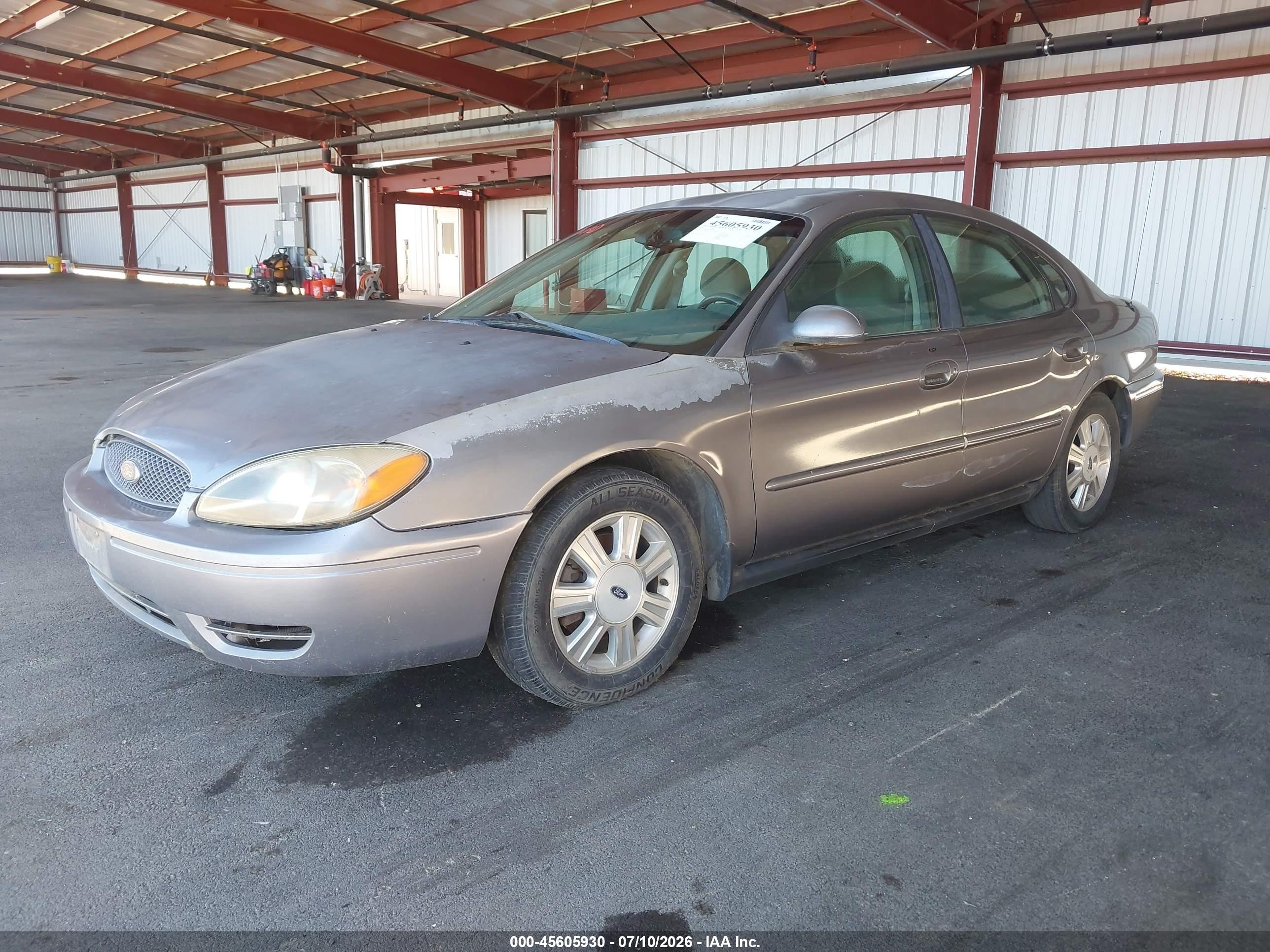 2007 Ford Taurus Sel Gray vin: 1FAFP56U97A147621
