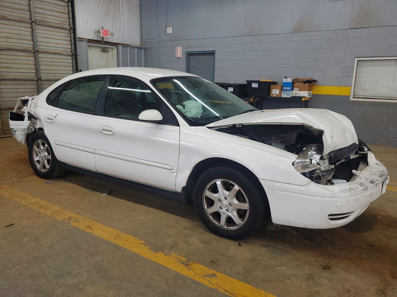 2007 Ford Taurus Sel Белый vin: 1FAFP56UX7A163326