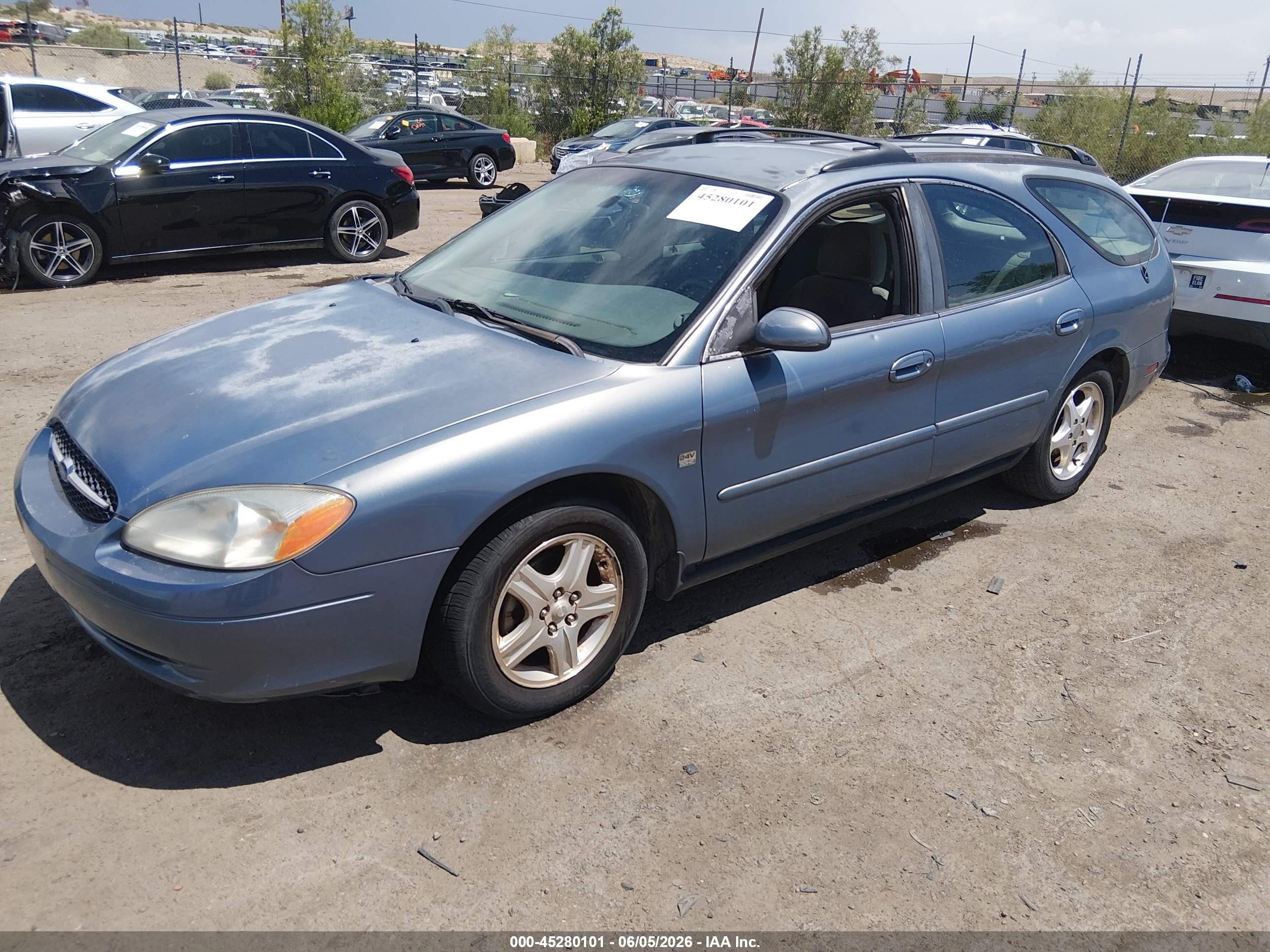 2000 Ford Taurus Se Синий vin: 1FAFP58S4YA213103