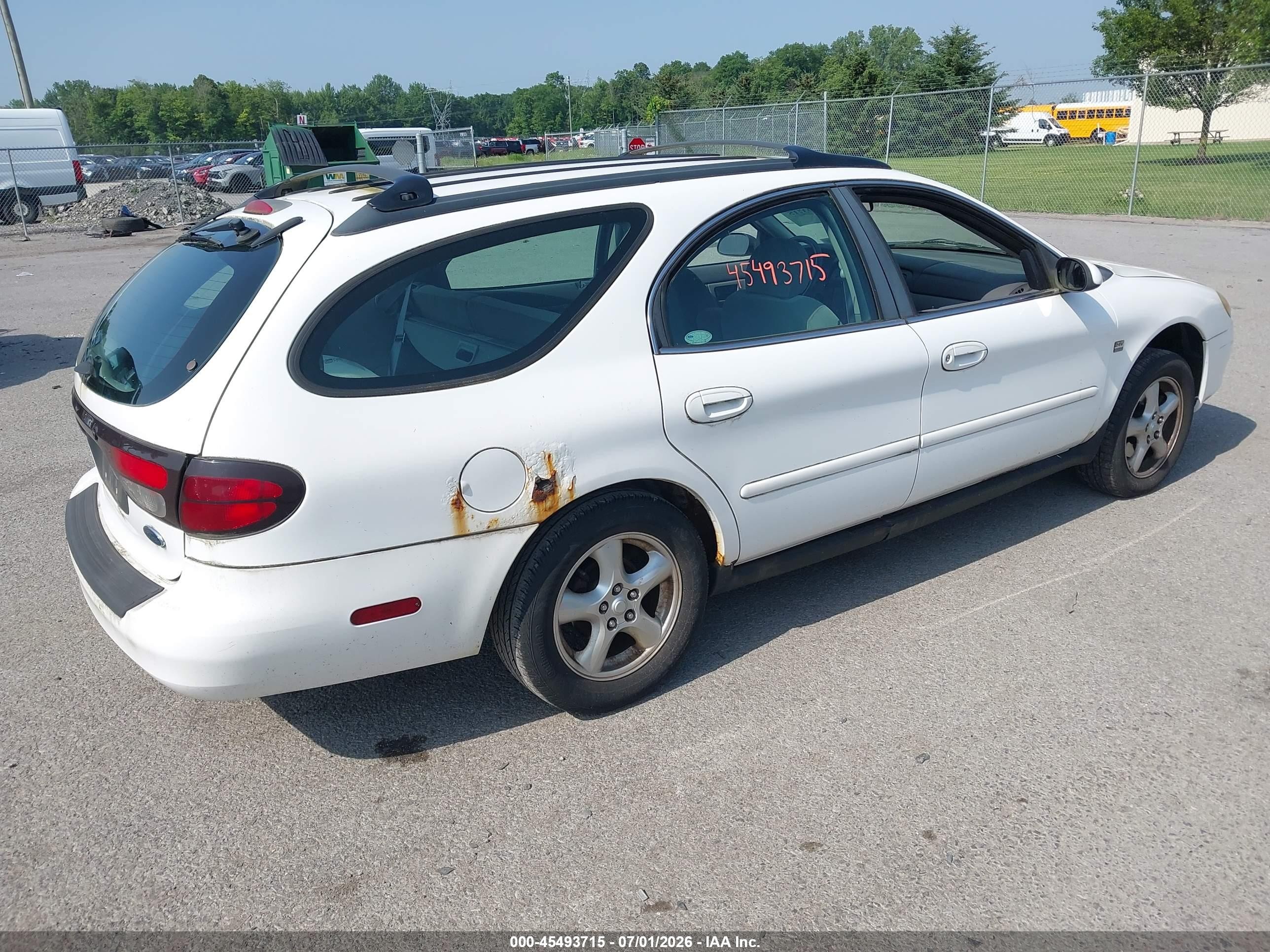 2003 Ford Taurus Se White vin: 1FAFP58S93A192743