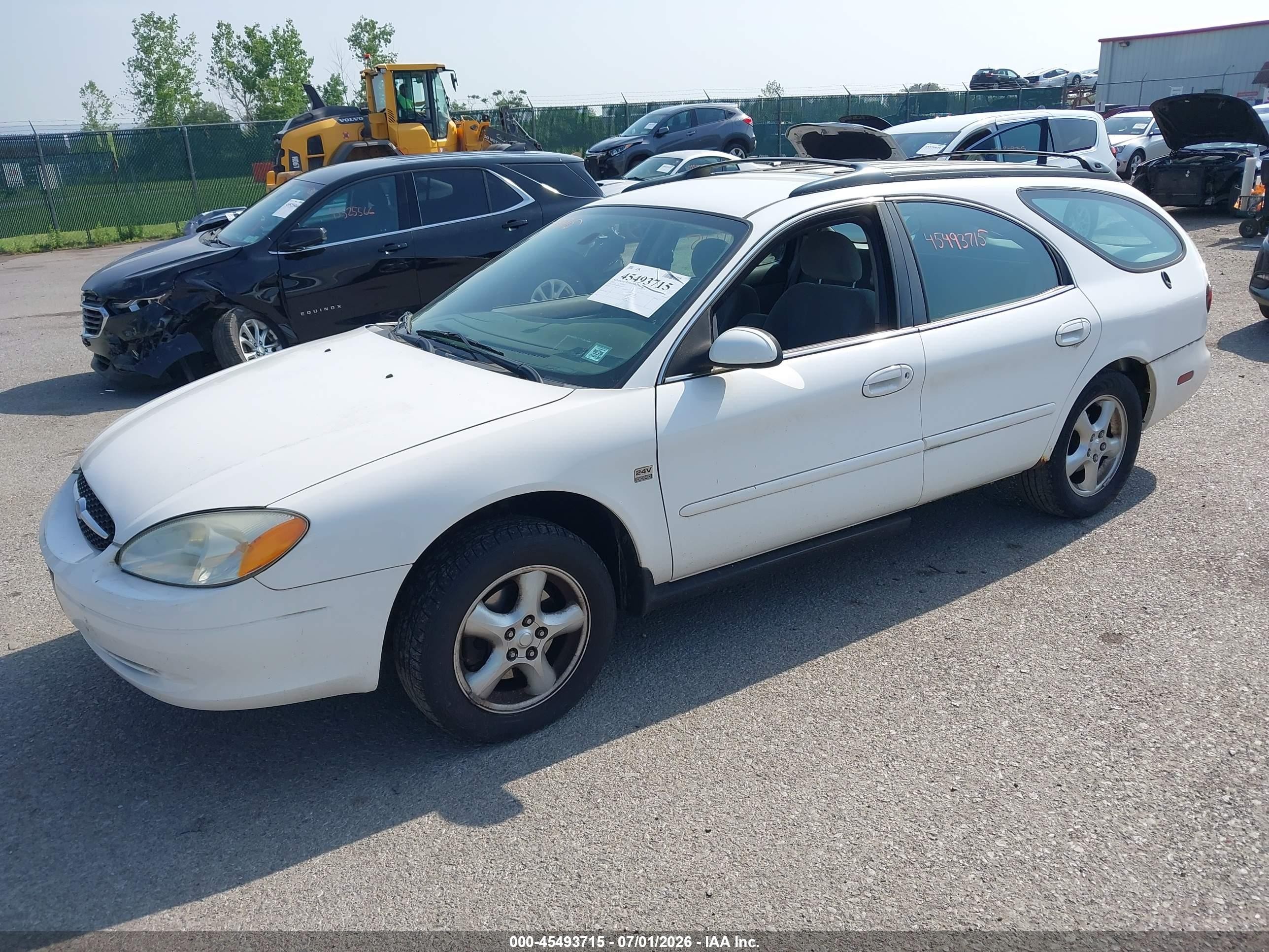 2003 Ford Taurus Se White vin: 1FAFP58S93A192743