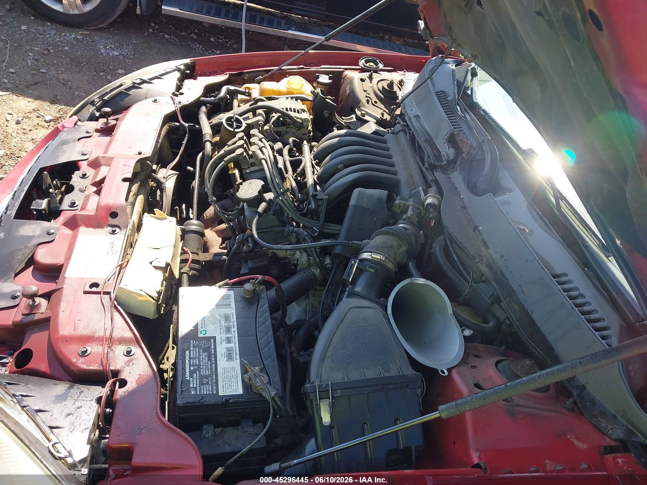 2001 Ford Taurus Se Red vin: 1FAFP58U31A192834
