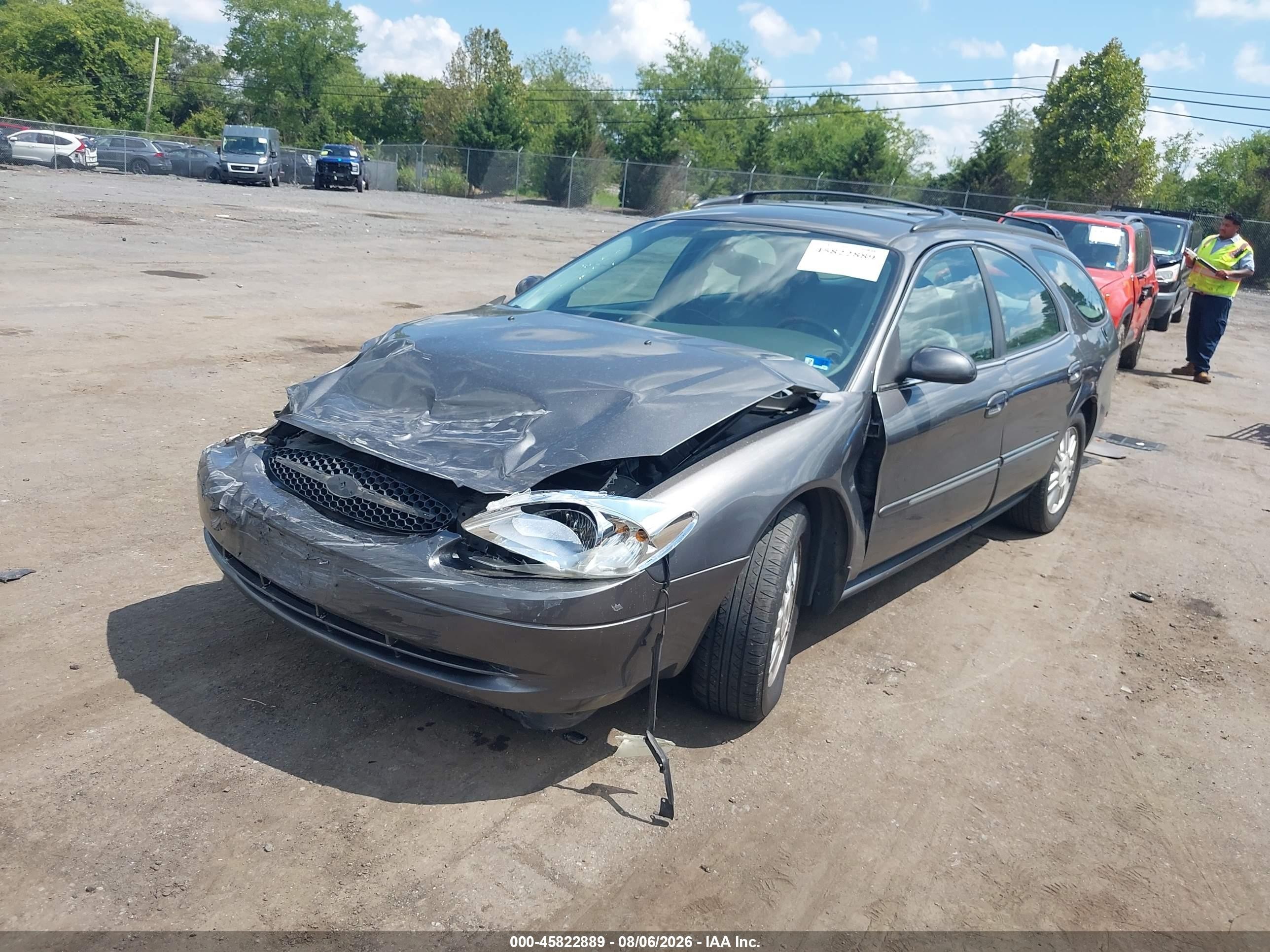 2003 Ford Taurus Sel Gray vin: 1FAFP59SX3A194743