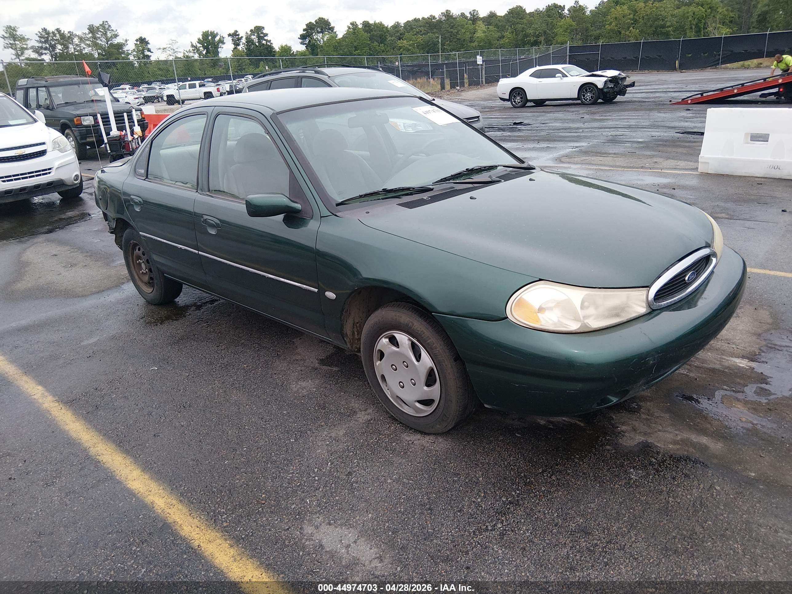 1999 Ford Contour Lx Green vin: 1FAFP6532XK150157