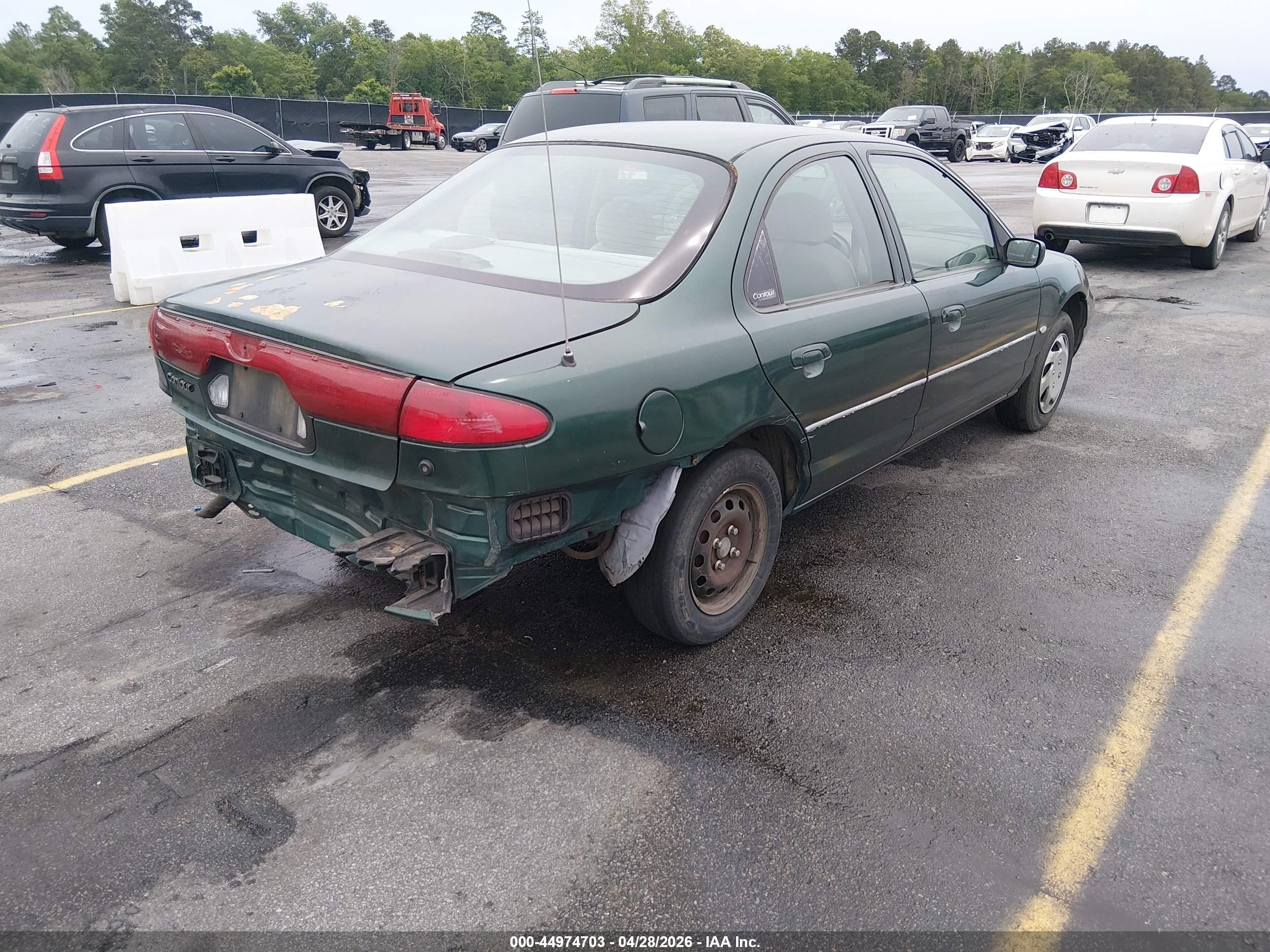 1999 Ford Contour Lx Green vin: 1FAFP6532XK150157