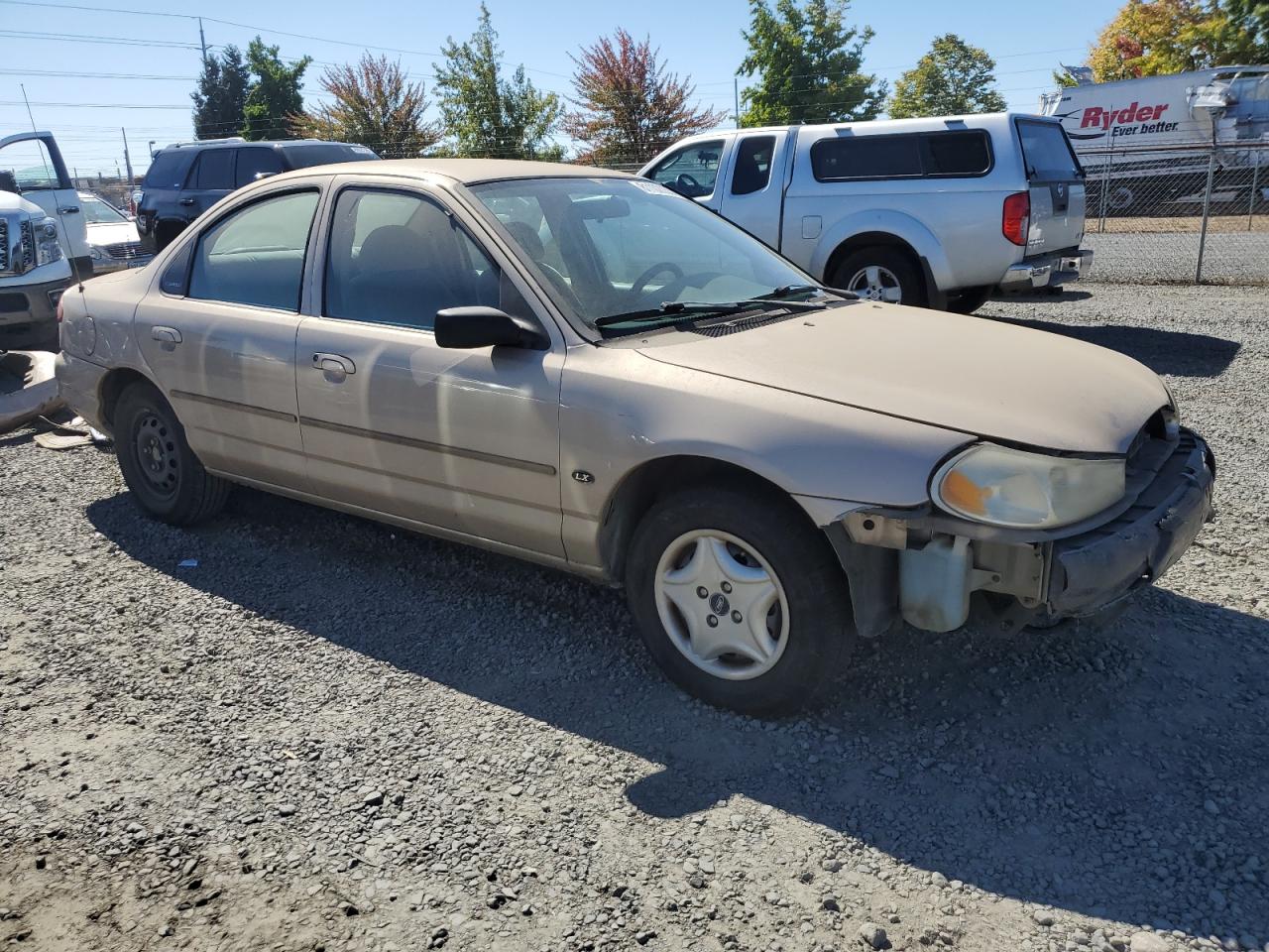 1999 Ford Contour Lx Beige vin: 1FAFP6537XK201071