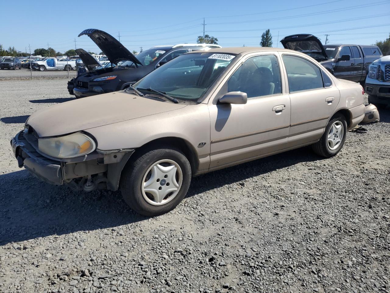 1999 Ford Contour Lx Beige vin: 1FAFP6537XK201071
