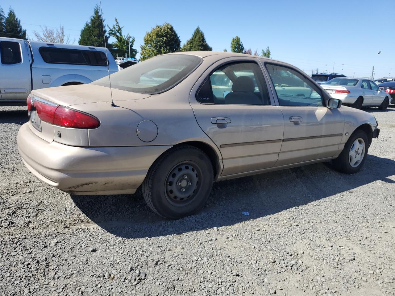 1999 Ford Contour Lx Beige vin: 1FAFP6537XK201071
