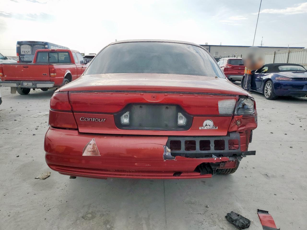 1999 Ford Contour Lx Burgundy vin: 1FAFP6537XK234605