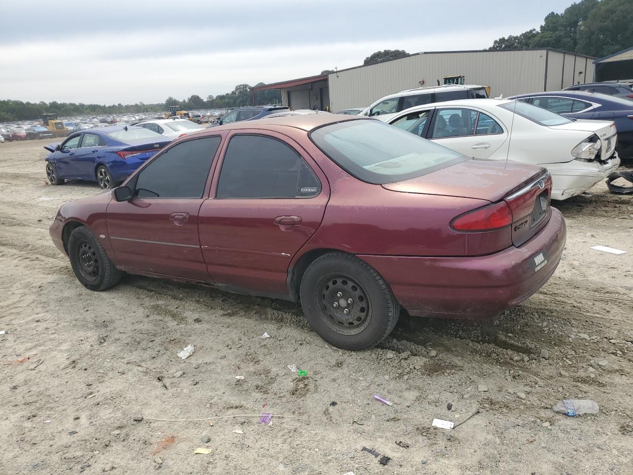 1999 Ford Contour Lx Burgundy vin: 1FAFP653XXK106939