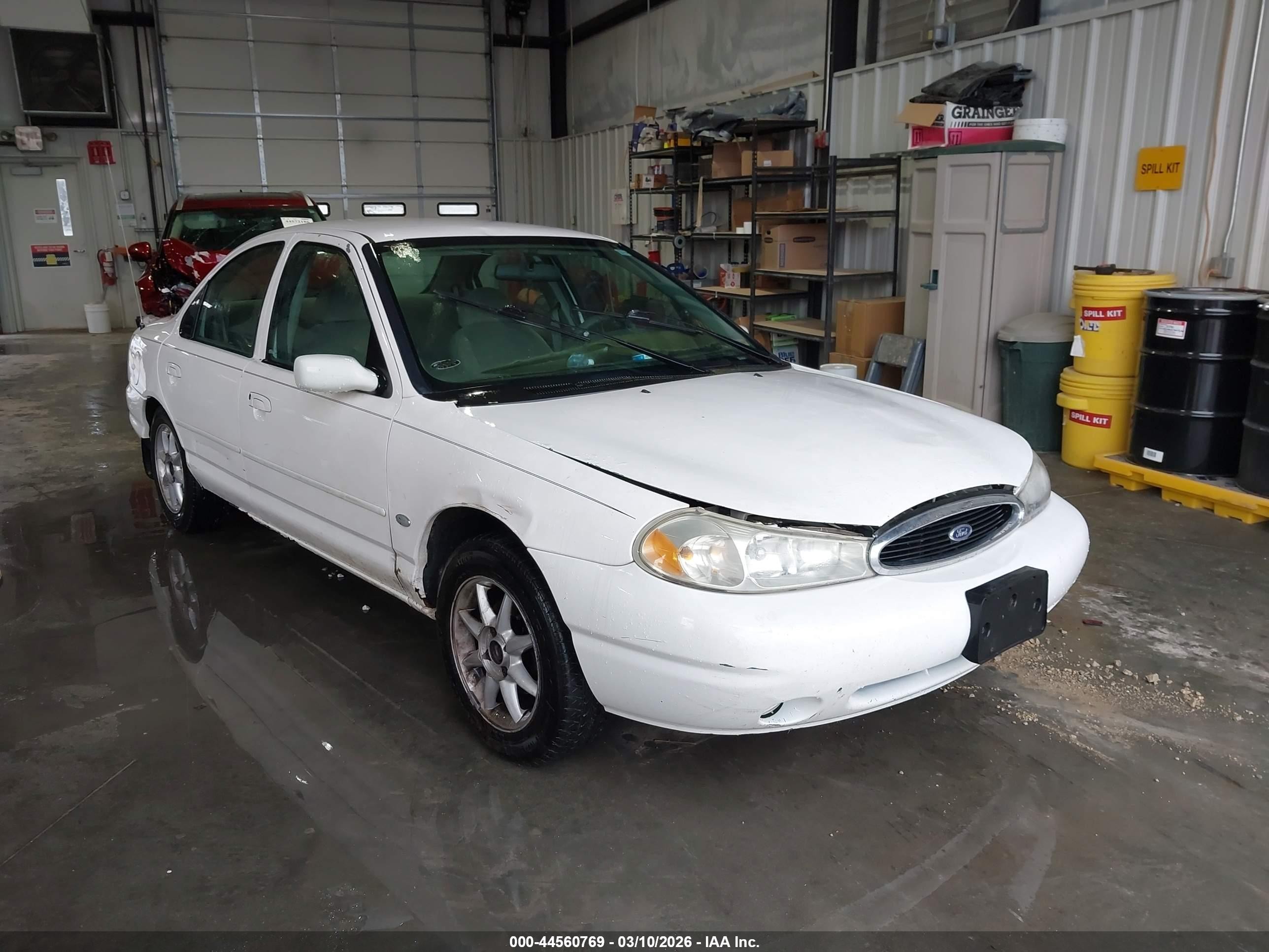 1999 Ford Contour Se White vin: 1FAFP6630XK119729