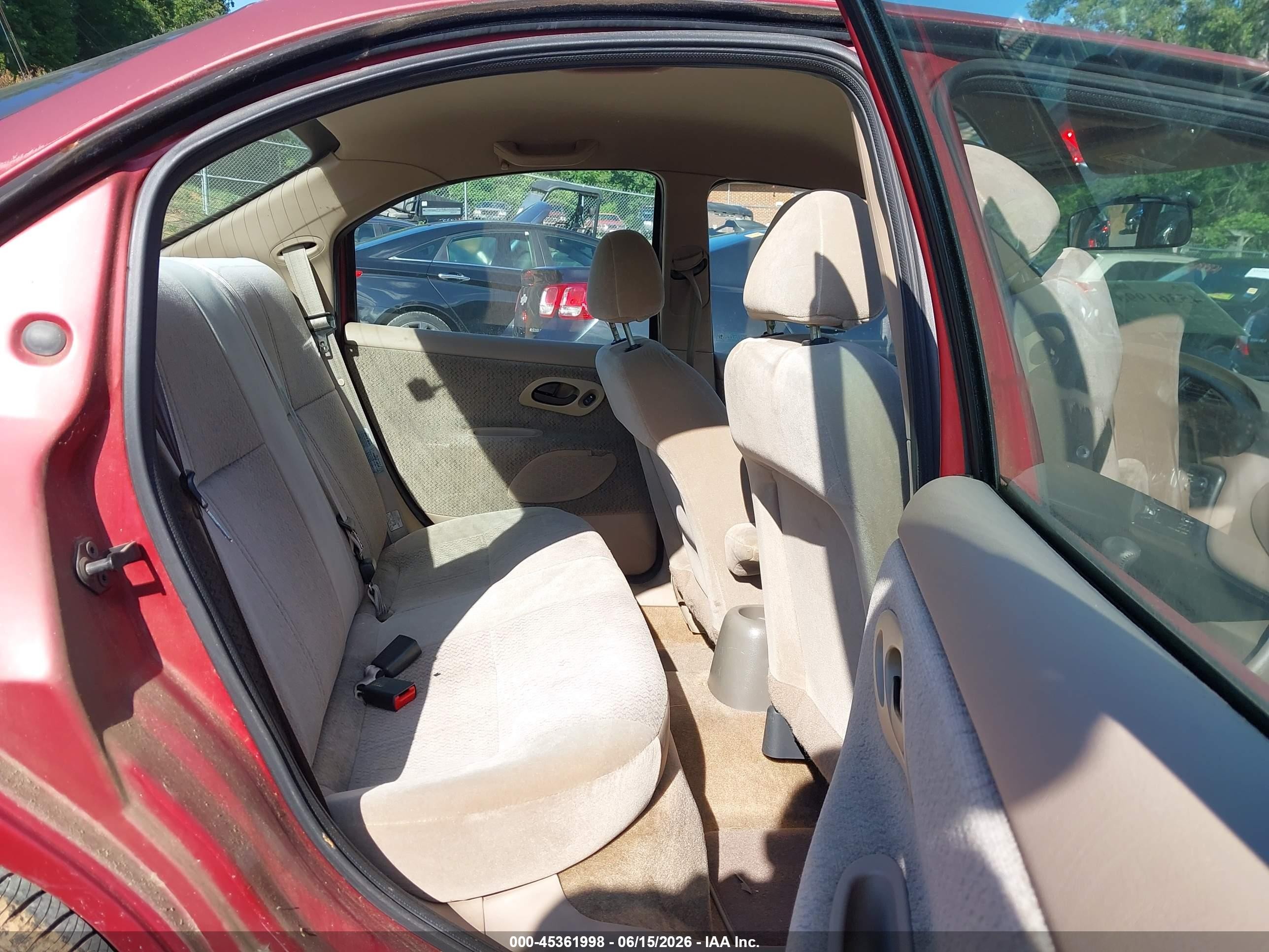 1998 Ford Contour Lx/sport/se Red vin: 1FAFP6632WK237313