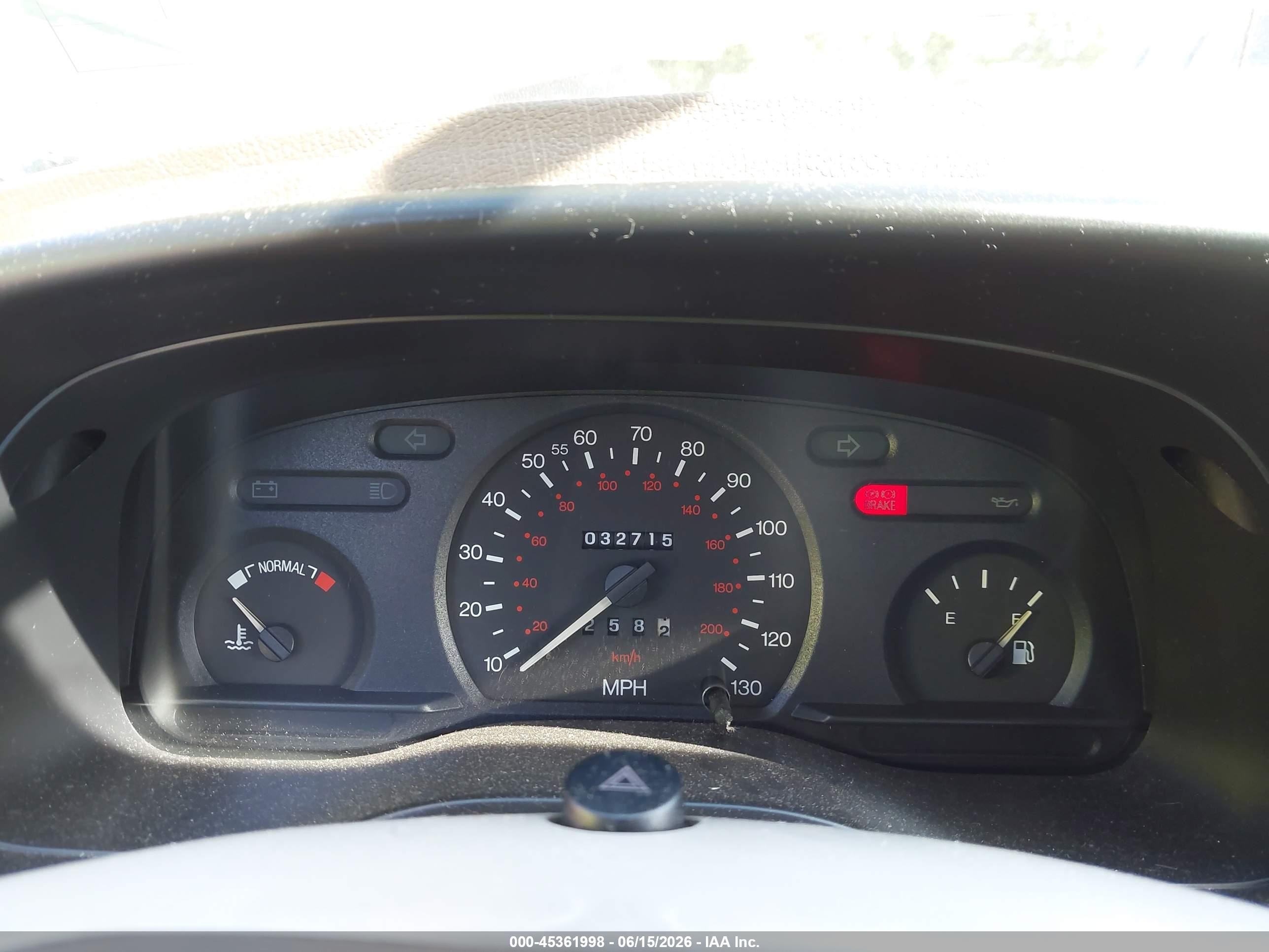 1998 Ford Contour Lx/sport/se Red vin: 1FAFP6632WK237313