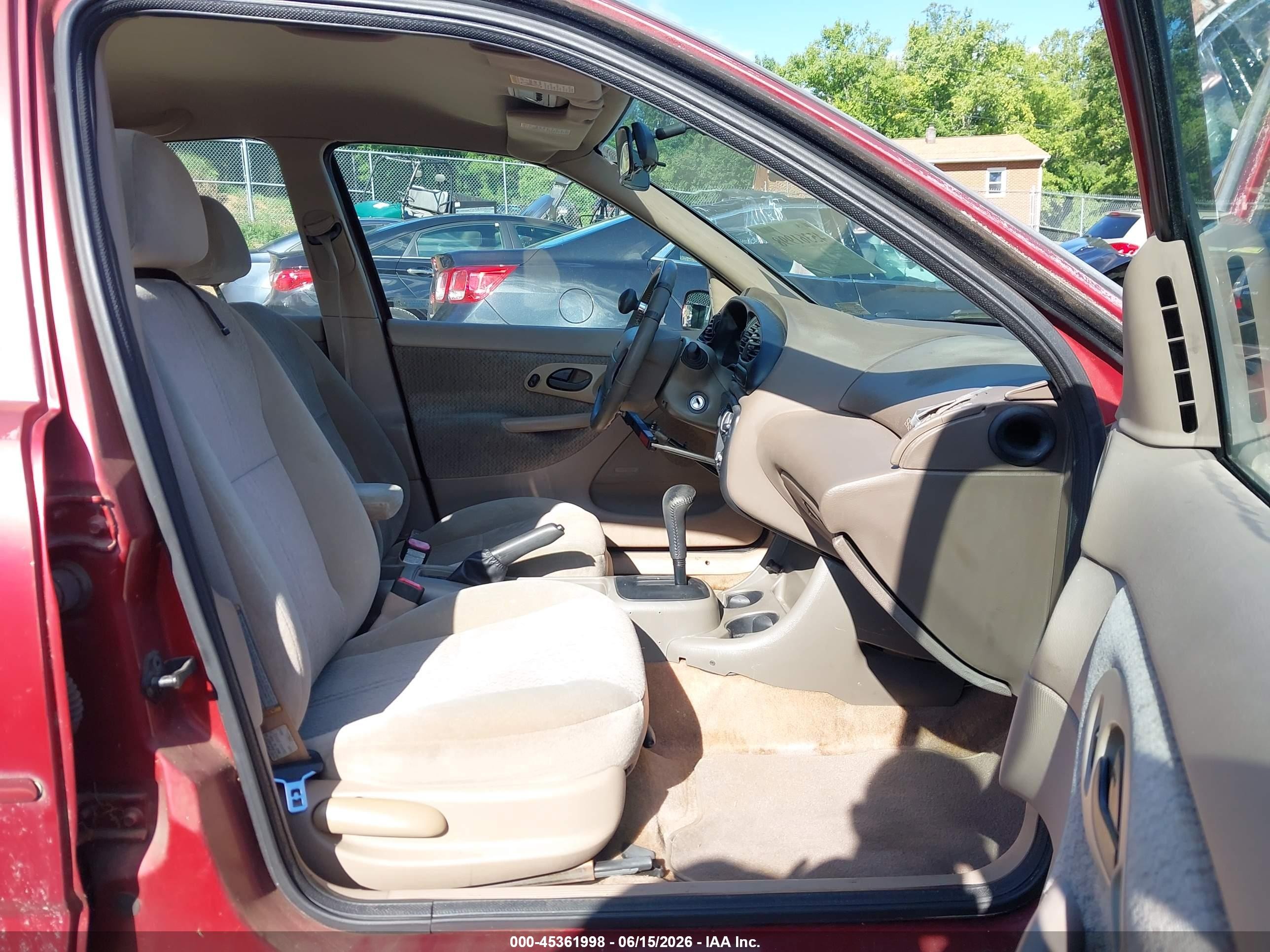 1998 Ford Contour Lx/sport/se Red vin: 1FAFP6632WK237313