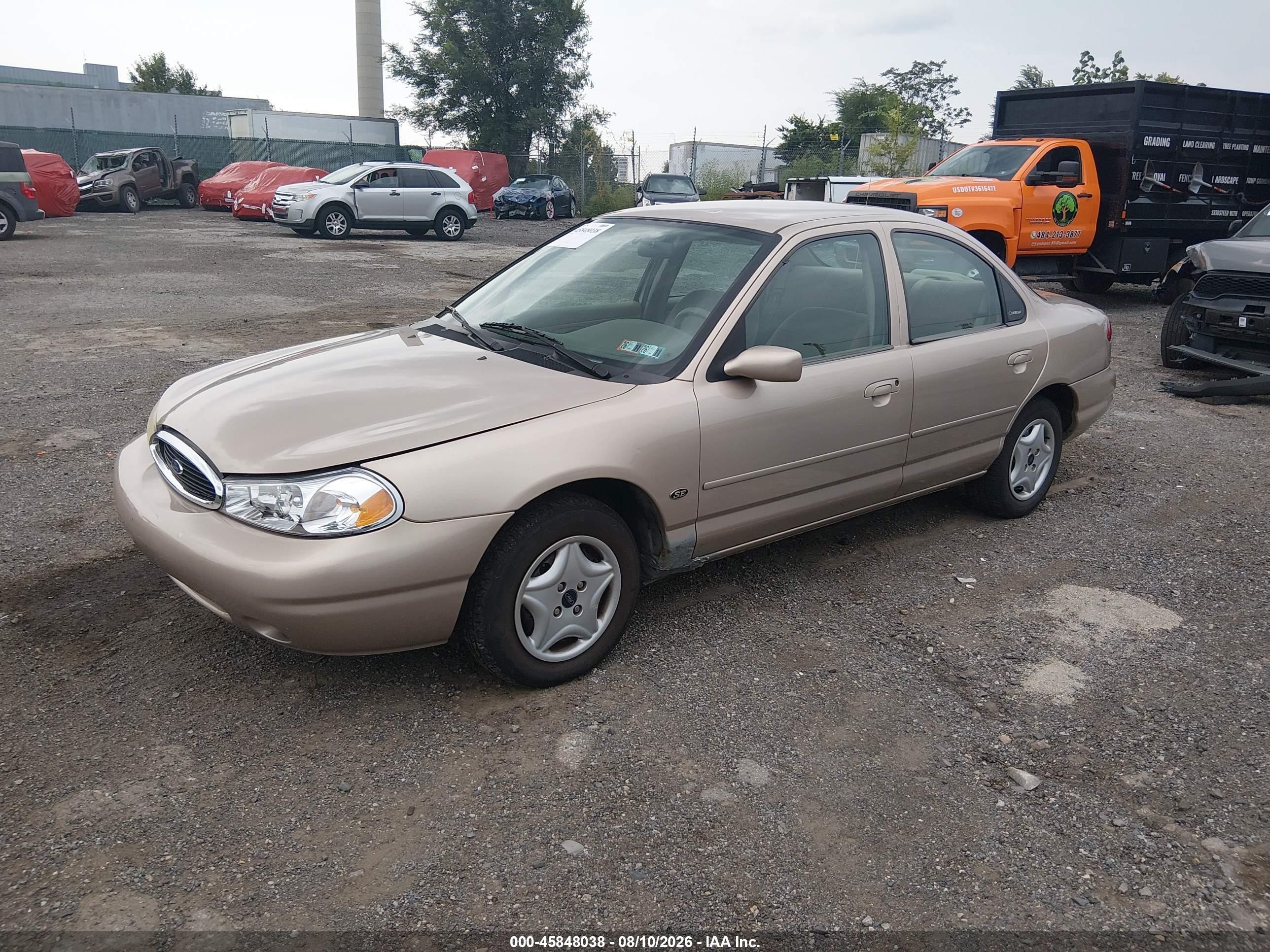 1998 Ford Contour Lx/se Tan vin: 1FAFP6632WK281442