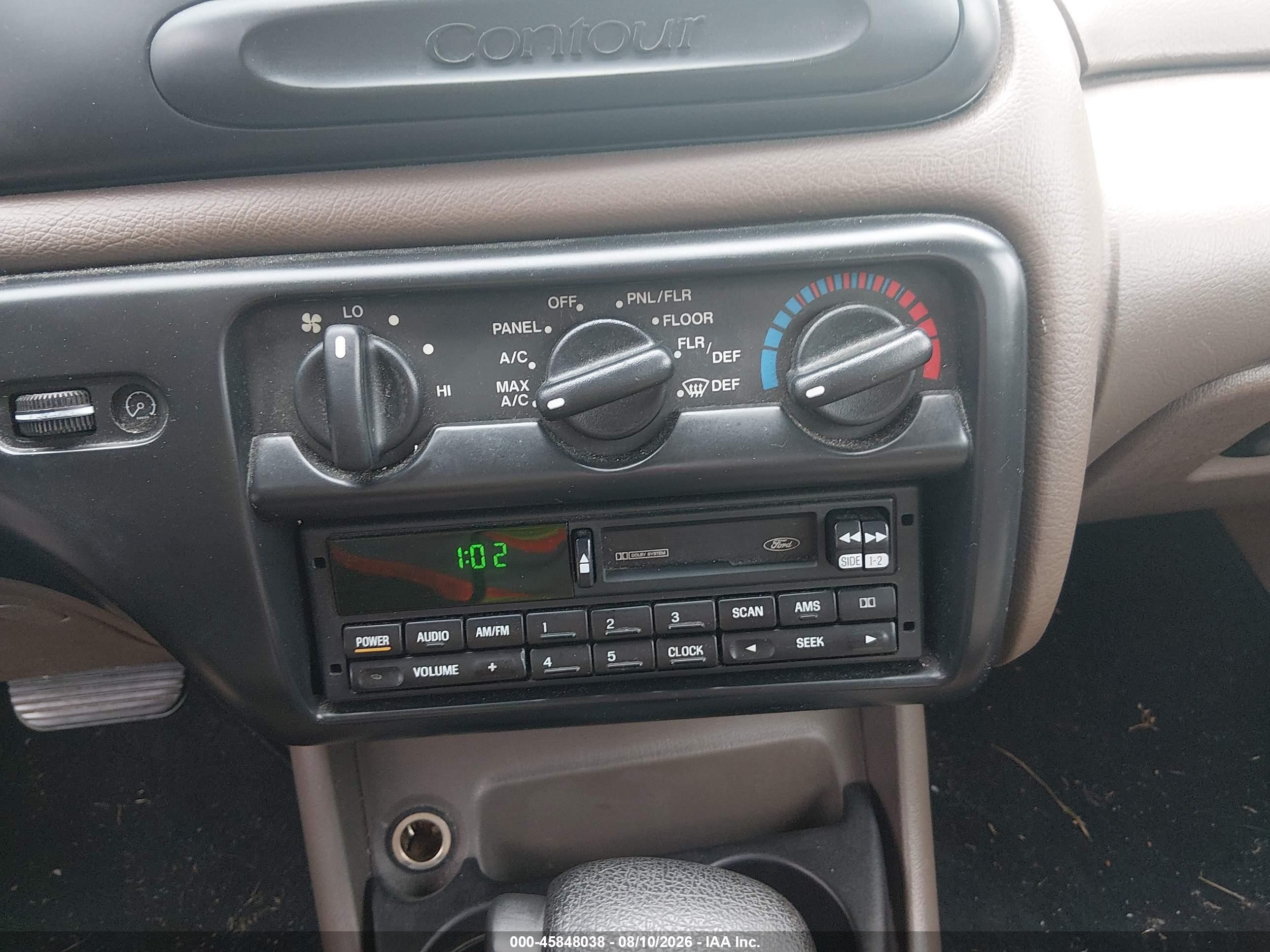 1998 Ford Contour Lx/se Tan vin: 1FAFP6632WK281442