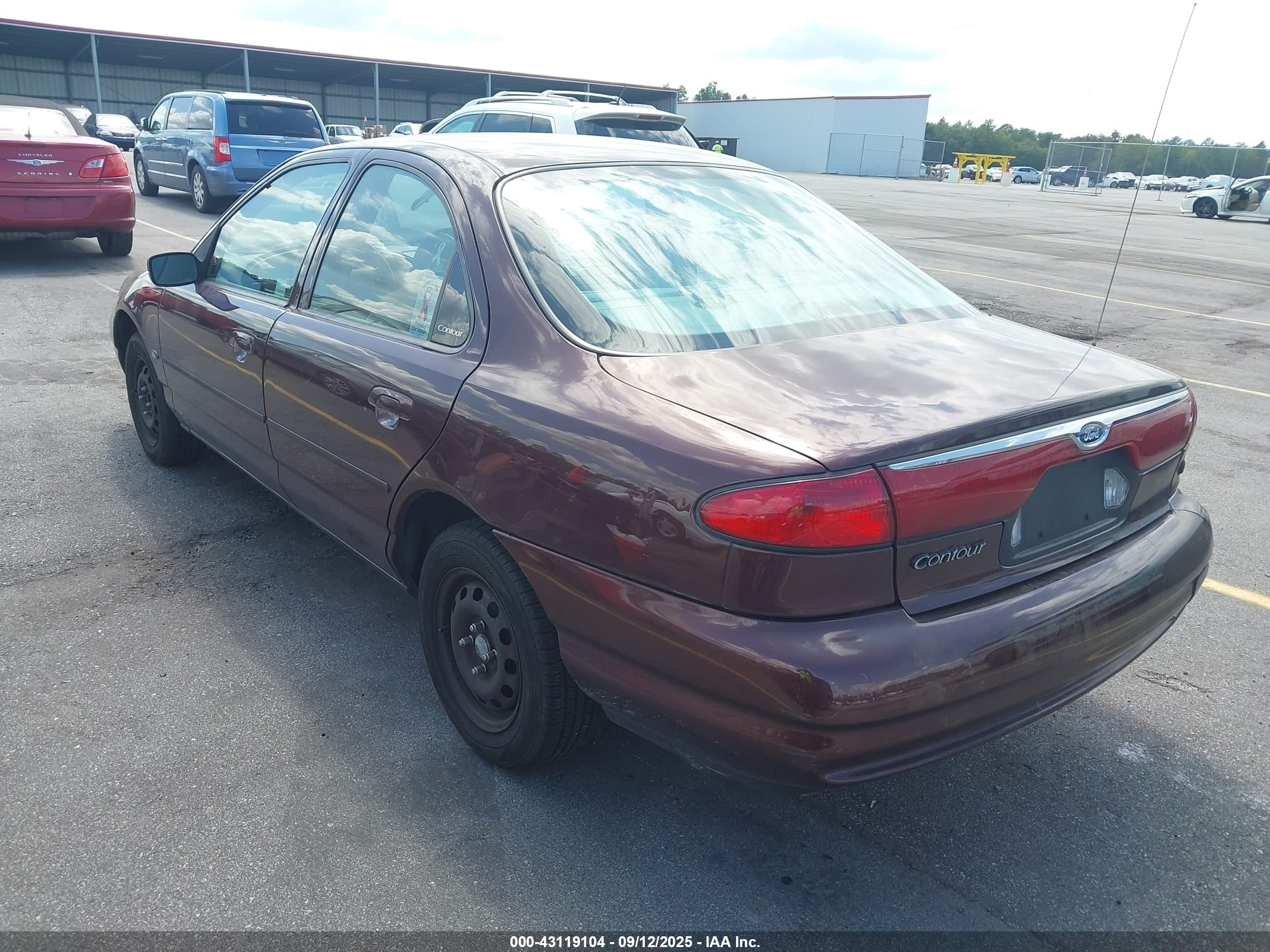 2000 Ford Contour Se Fleet Maroon vin: 1FAFP6633YK127289