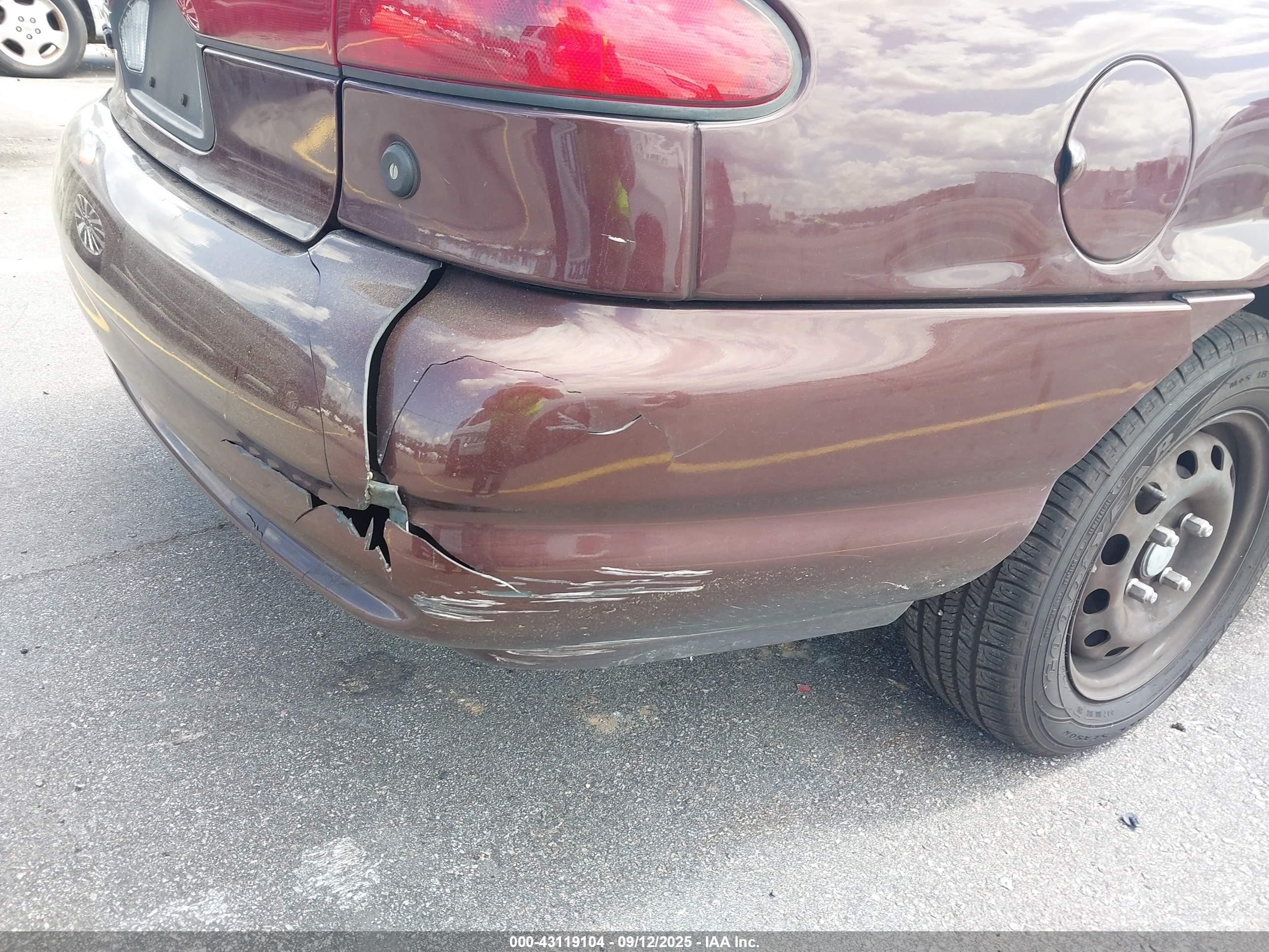 2000 Ford Contour Se Fleet Maroon vin: 1FAFP6633YK127289