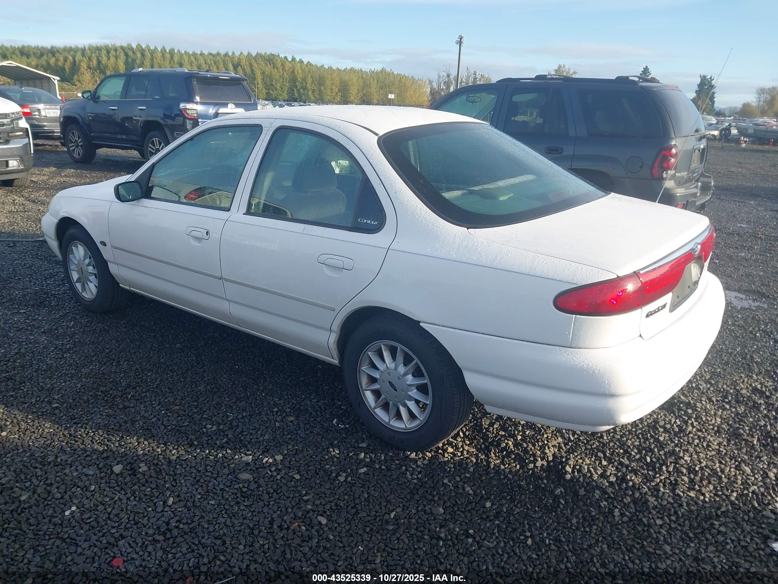 2000 Ford Contour Se Fleet White vin: 1FAFP6638YK107829