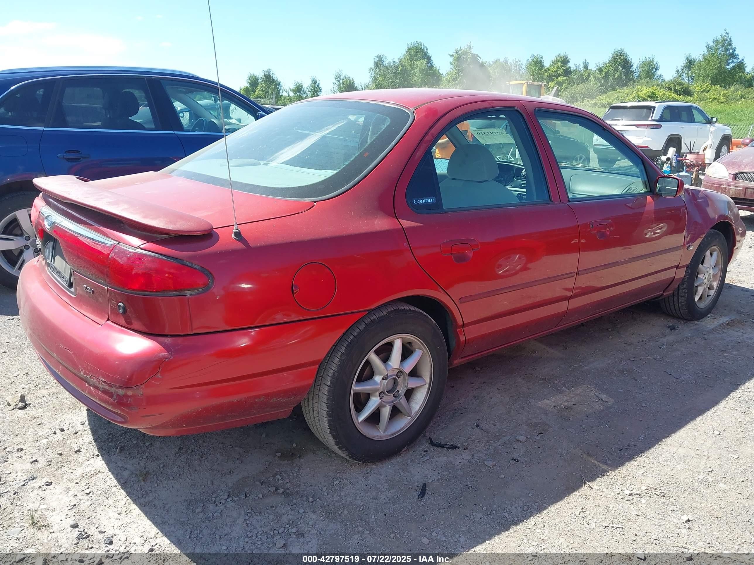 2000 Ford Contour Se Sport Красный vin: 1FAFP66L2YK119281