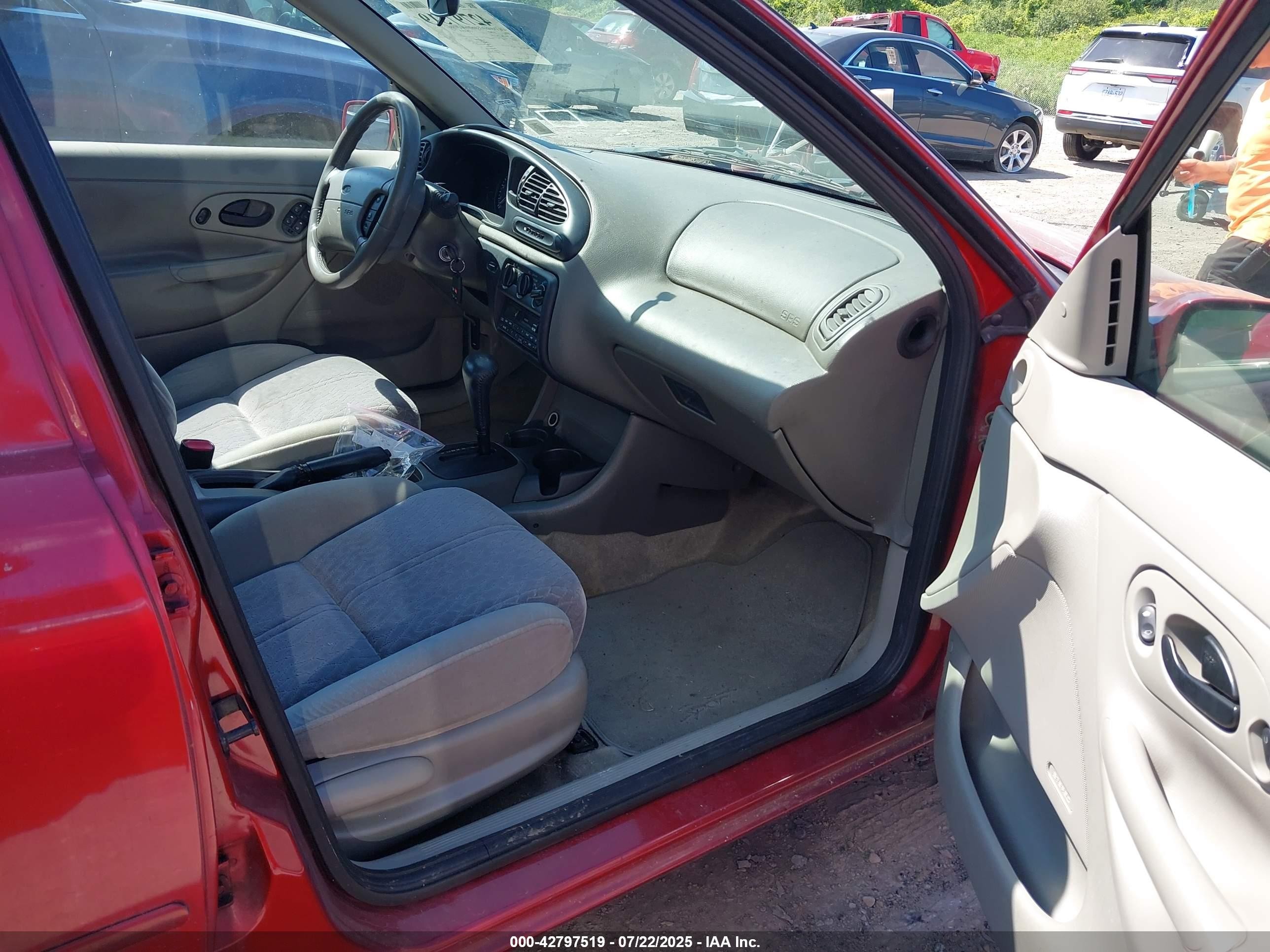 2000 Ford Contour Se Sport Красный vin: 1FAFP66L2YK119281