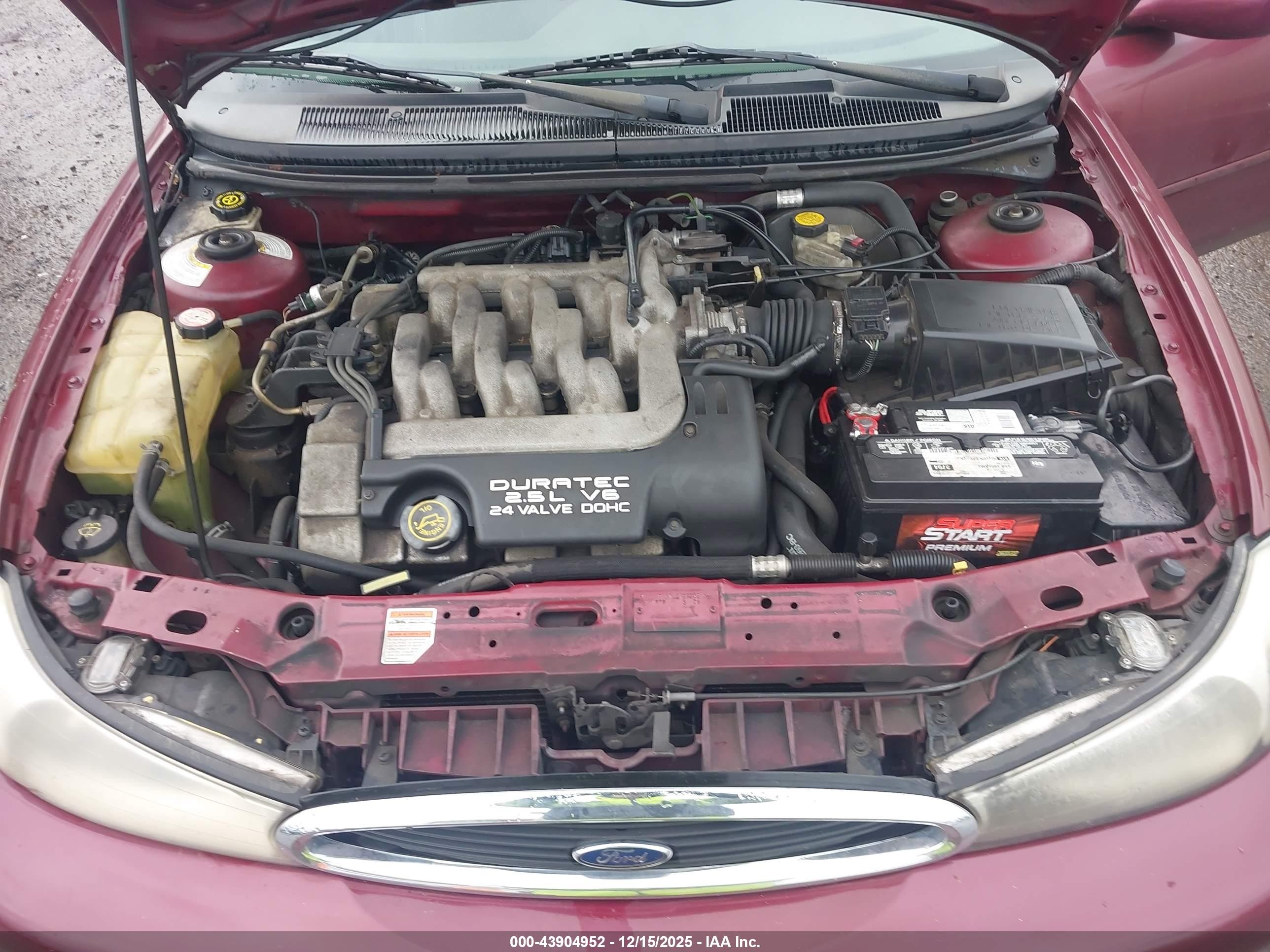 2000 Ford Contour Se Sport Red vin: 1FAFP66L5YK101888