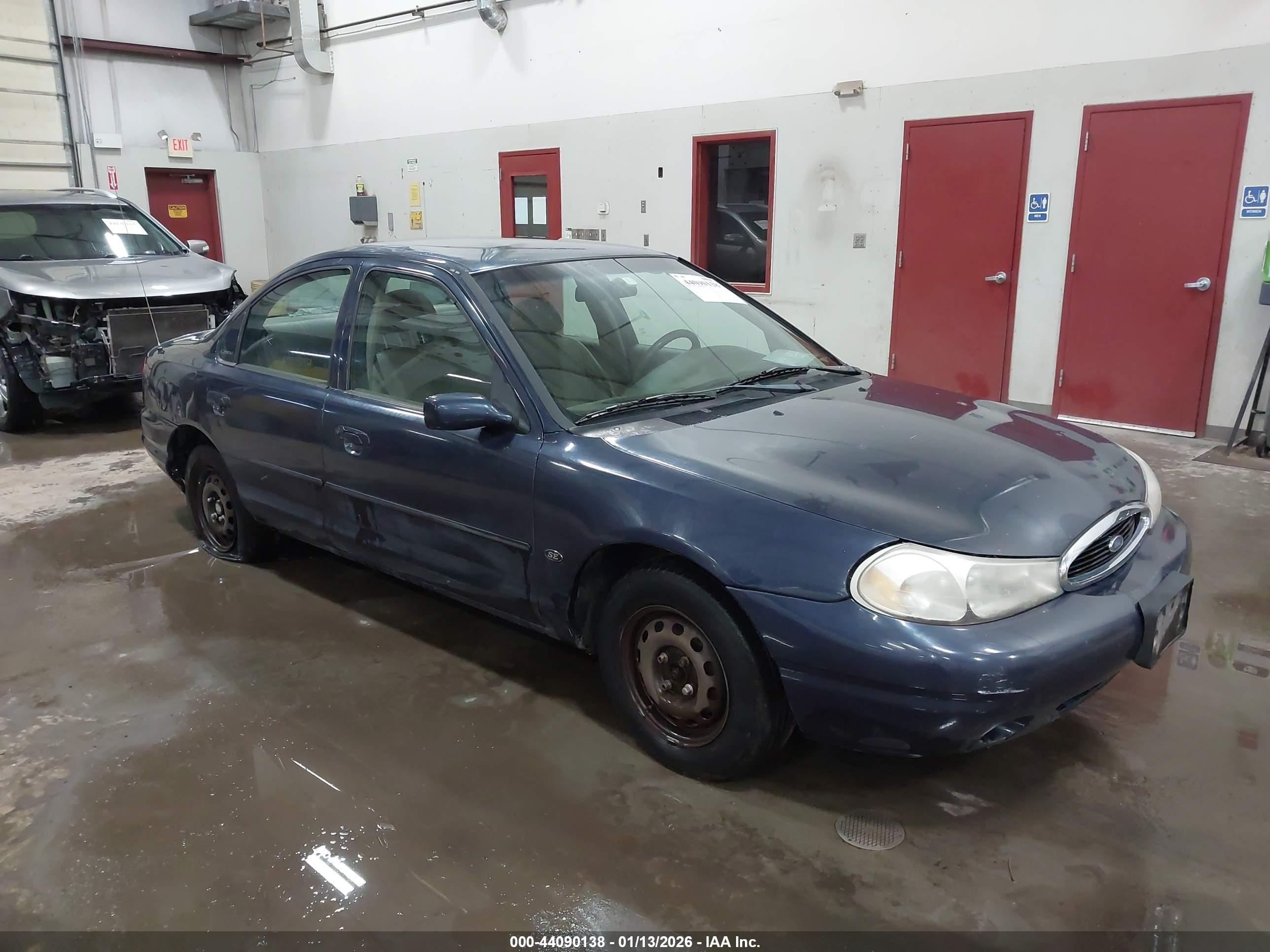 1999 Ford Contour Se Синий vin: 1FAFP66L7XK197053