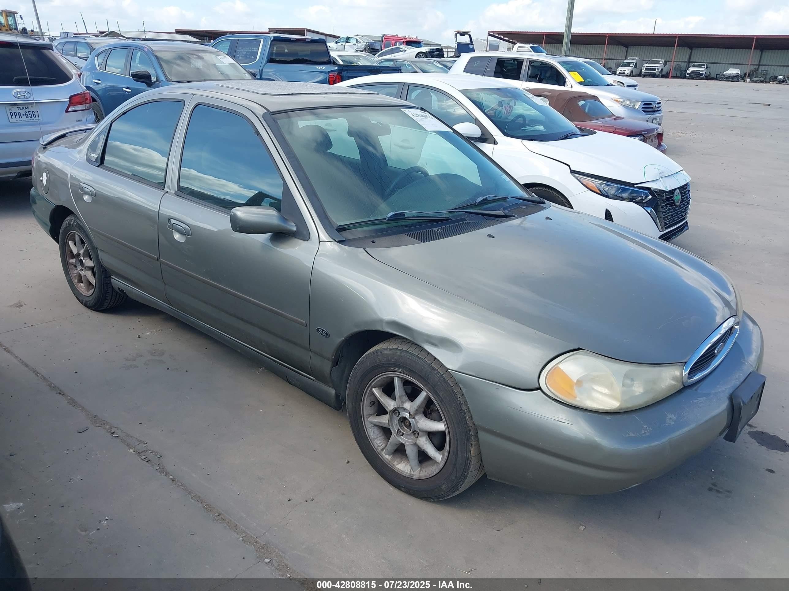 1999 Ford Contour Se Серый vin: 1FAFP66L9XK201636