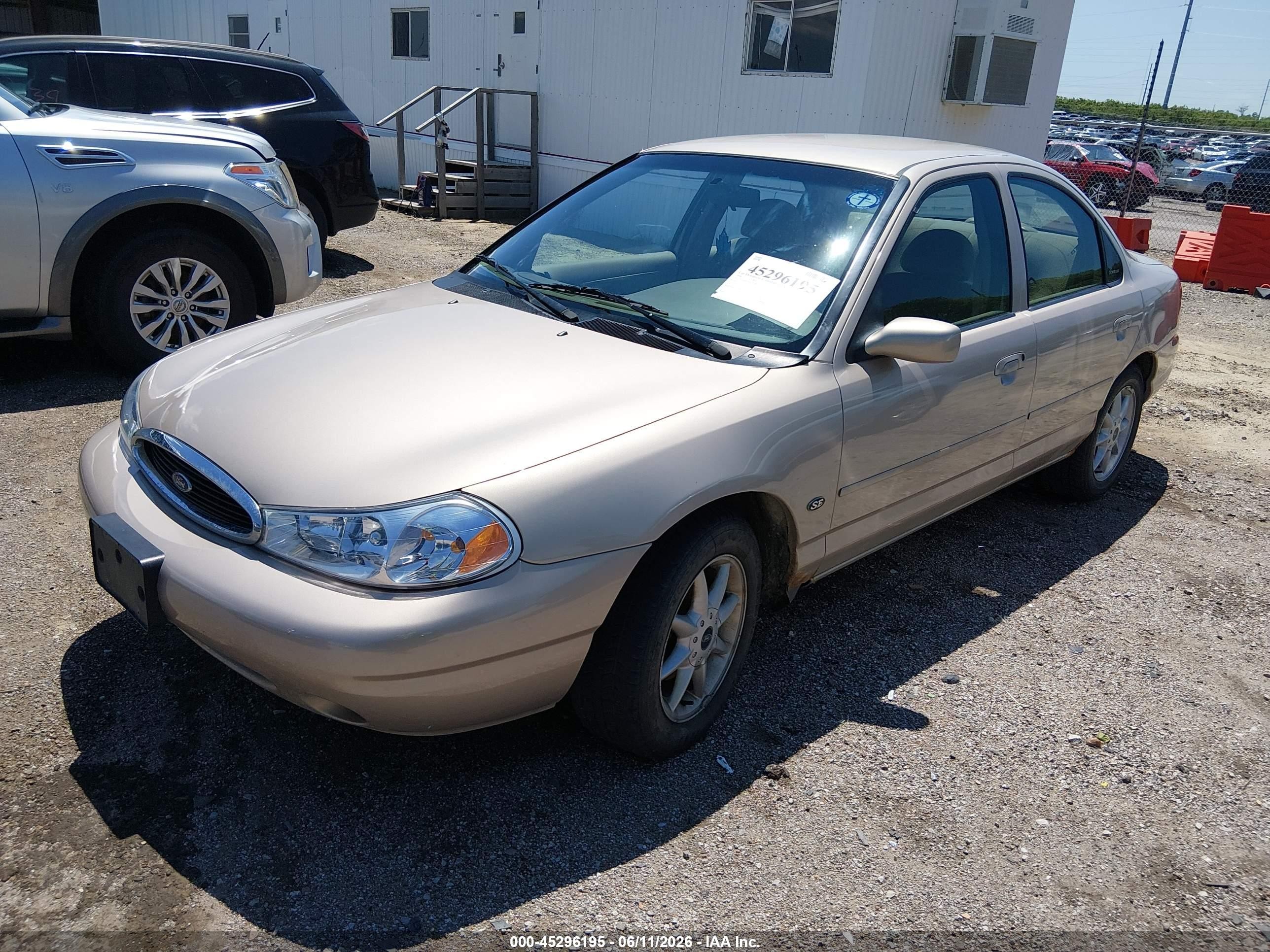 1998 Ford Contour   Beige vin: 1FAFP66LXWK304286