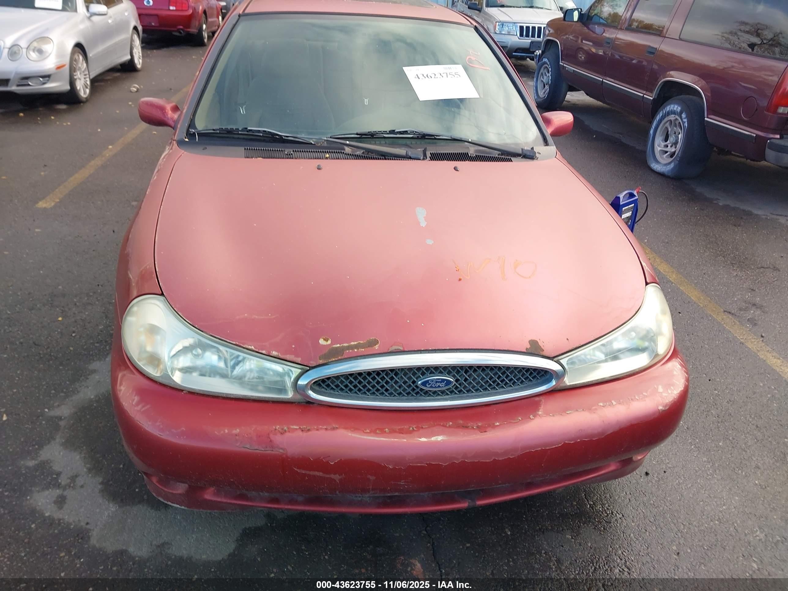1999 Ford Contour Svt Red vin: 1FAFP68G5XK195009
