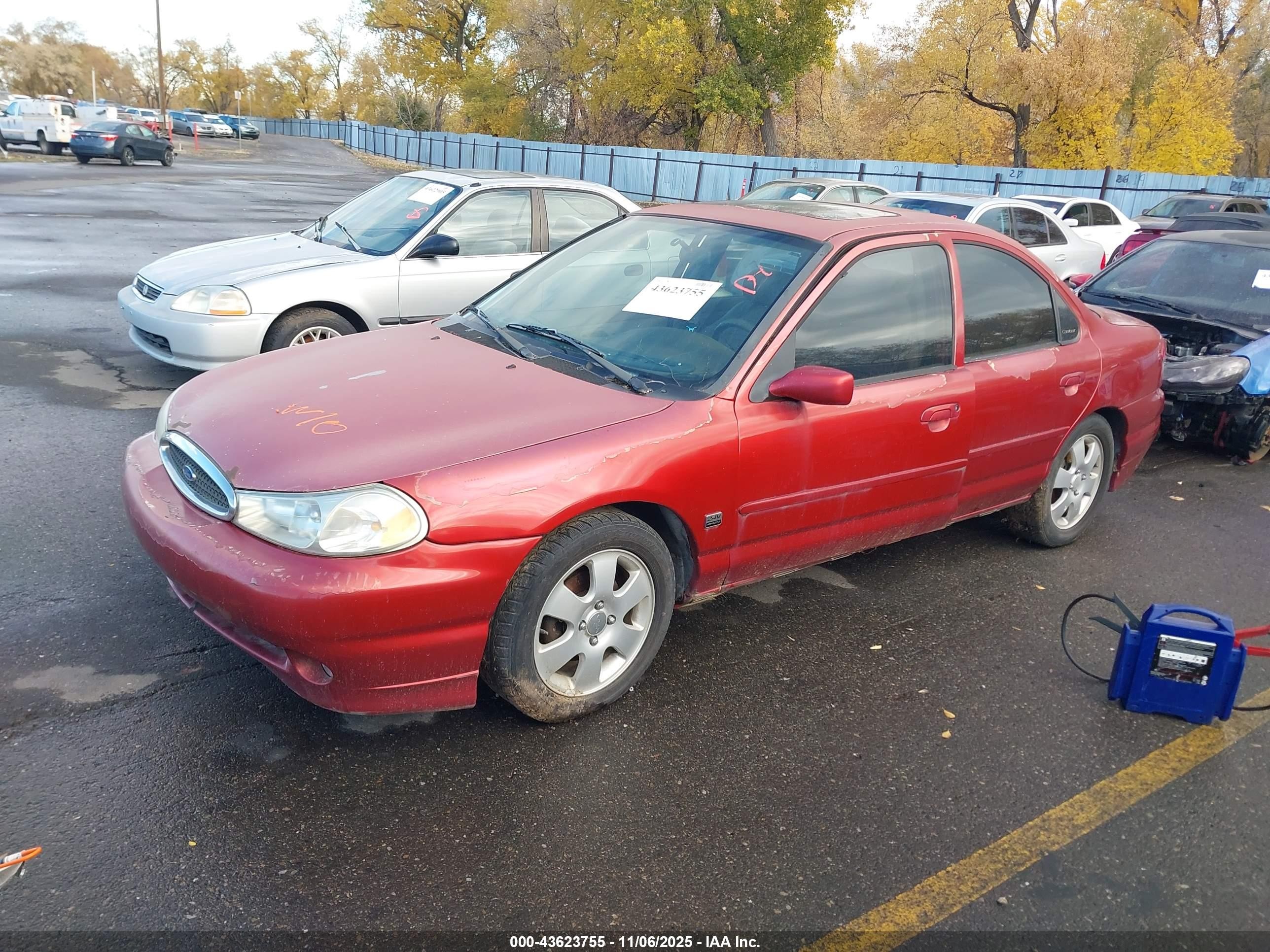1999 Ford Contour Svt Red vin: 1FAFP68G5XK195009