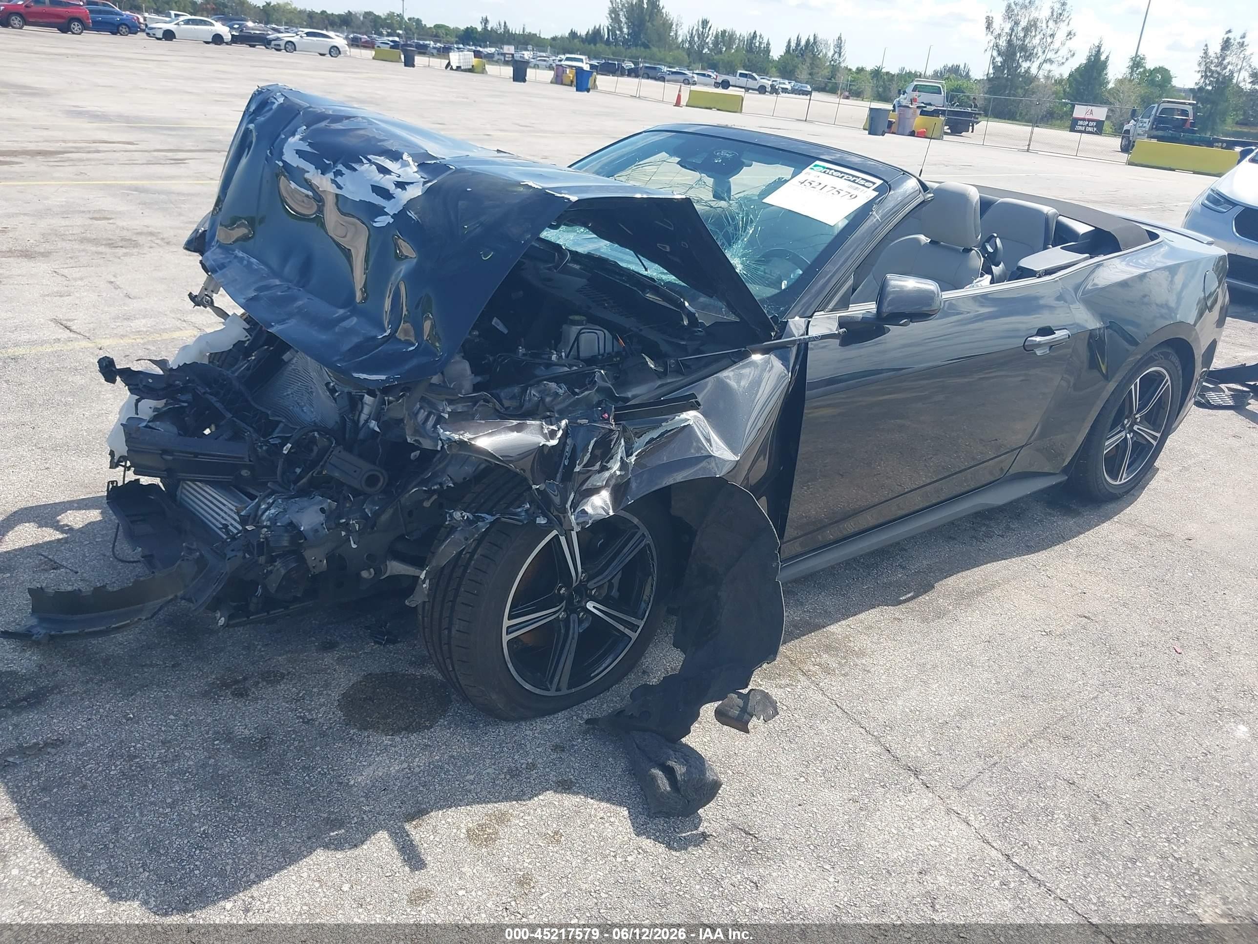 2024 Ford Mustang Ecoboost Premium Серый vin: 1FAGP8UH2R5140646