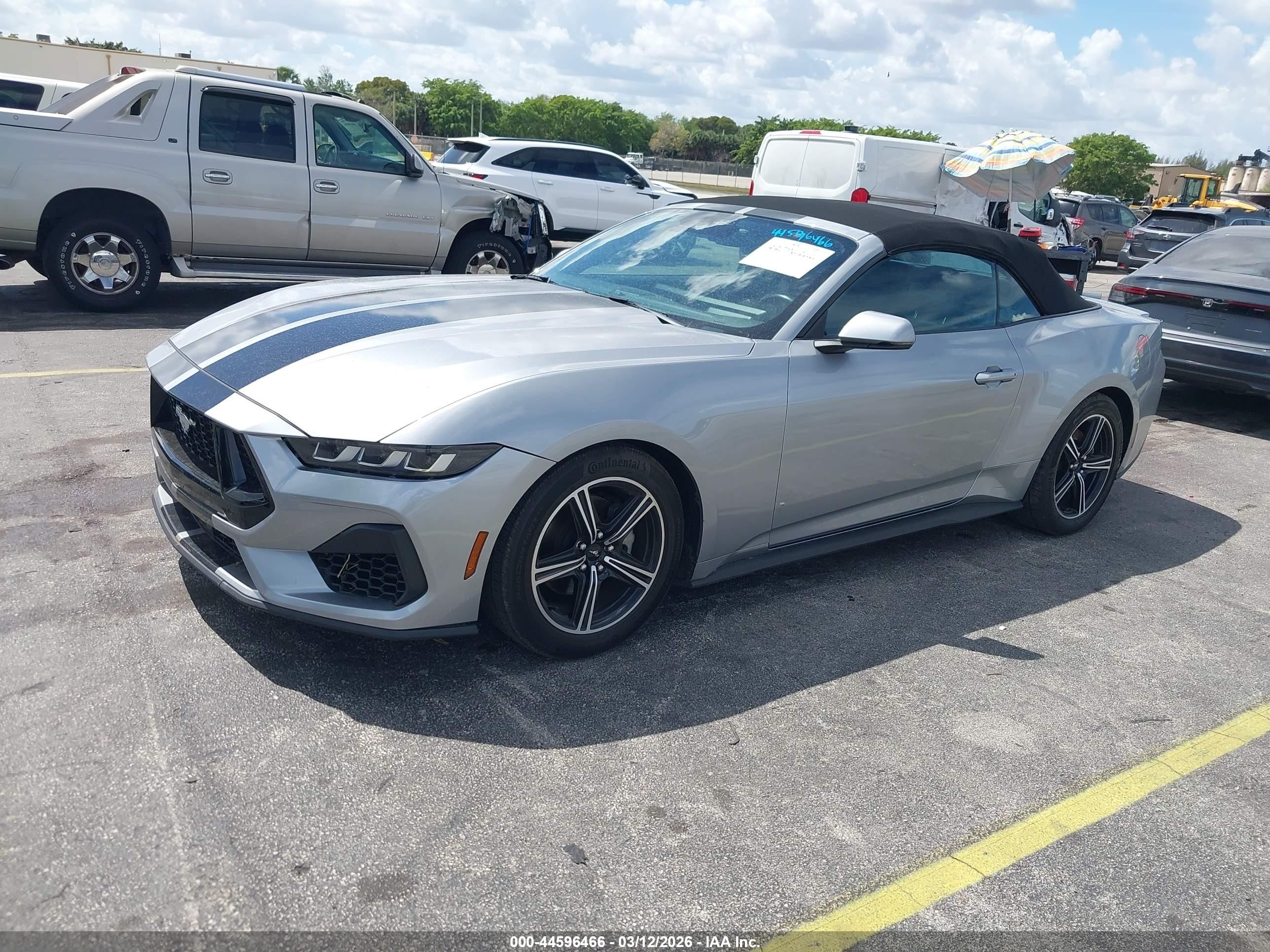 2024 Ford Mustang Ecoboost Premium Silver vin: 1FAGP8UH5R5133268