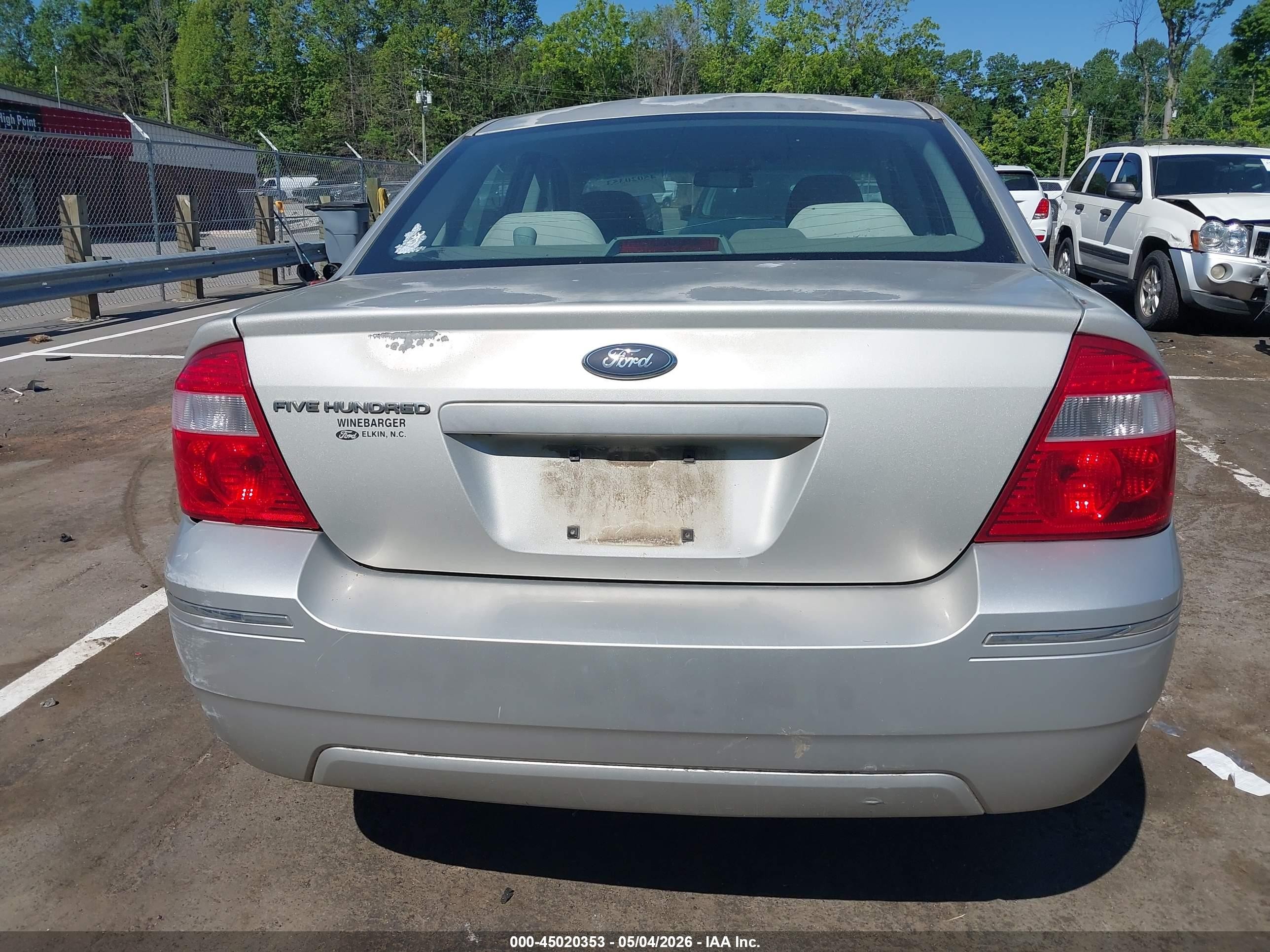 2006 Ford Five Hundred Se Gray vin: 1FAHP23116G160005