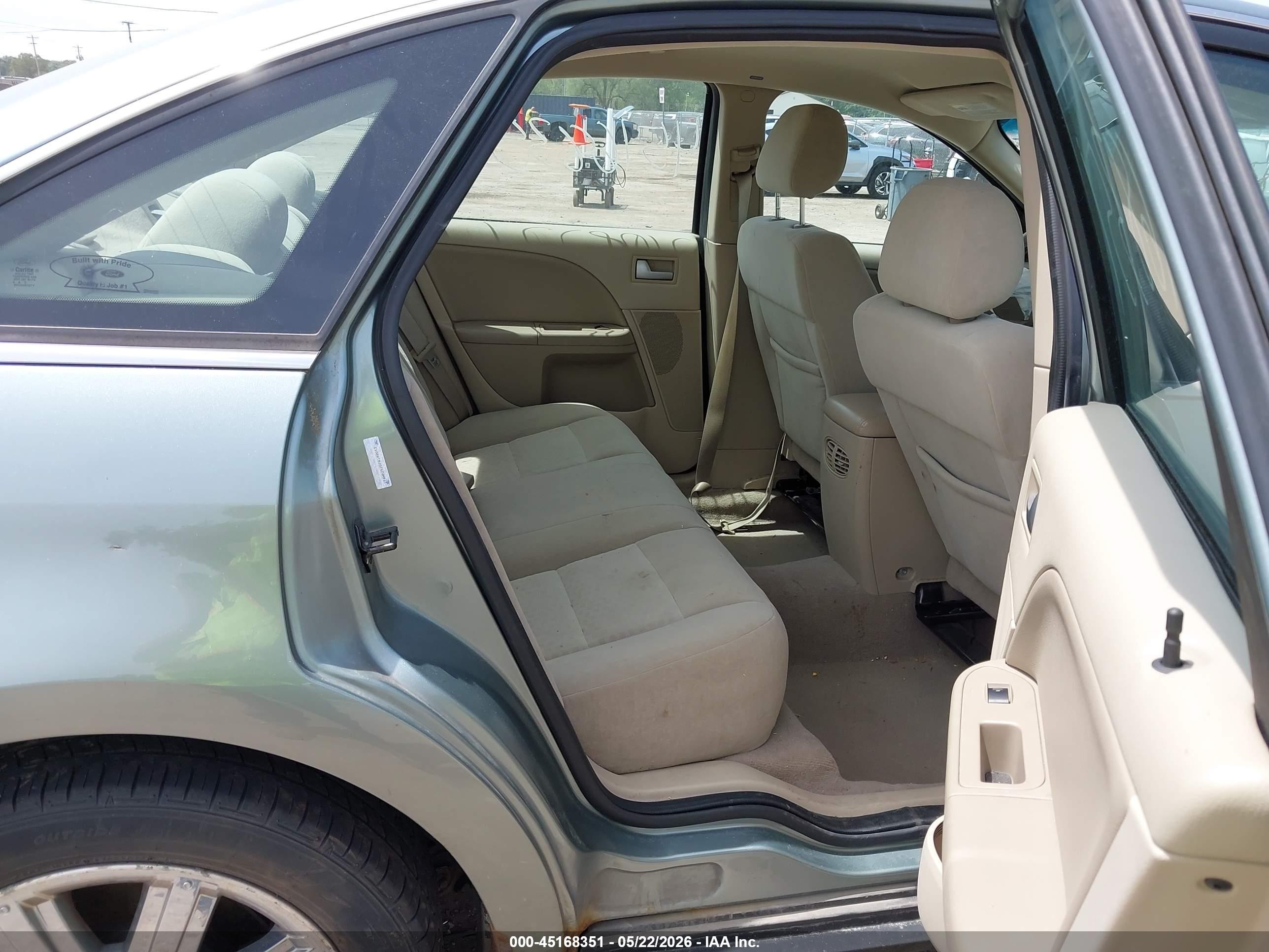 2007 Ford Five Hundred Sel Light Blue vin: 1FAHP24107G142045