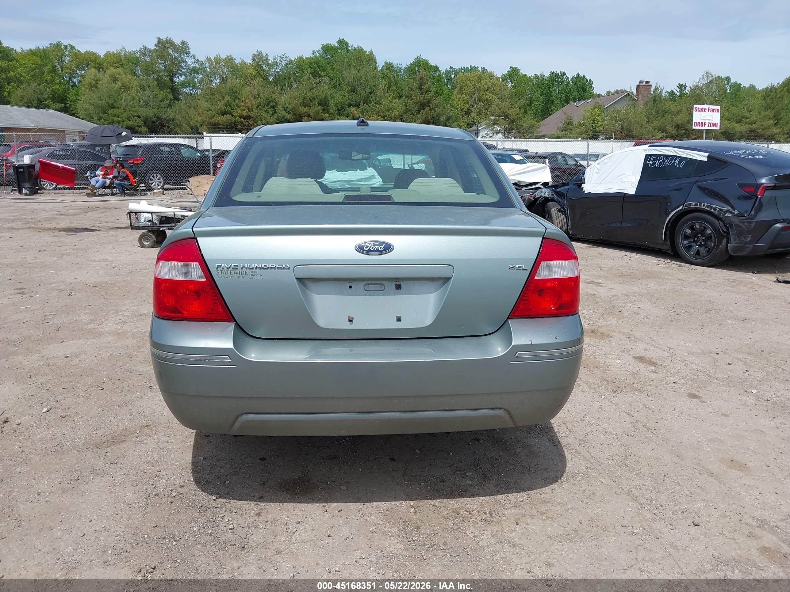 2007 Ford Five Hundred Sel Light Blue vin: 1FAHP24107G142045