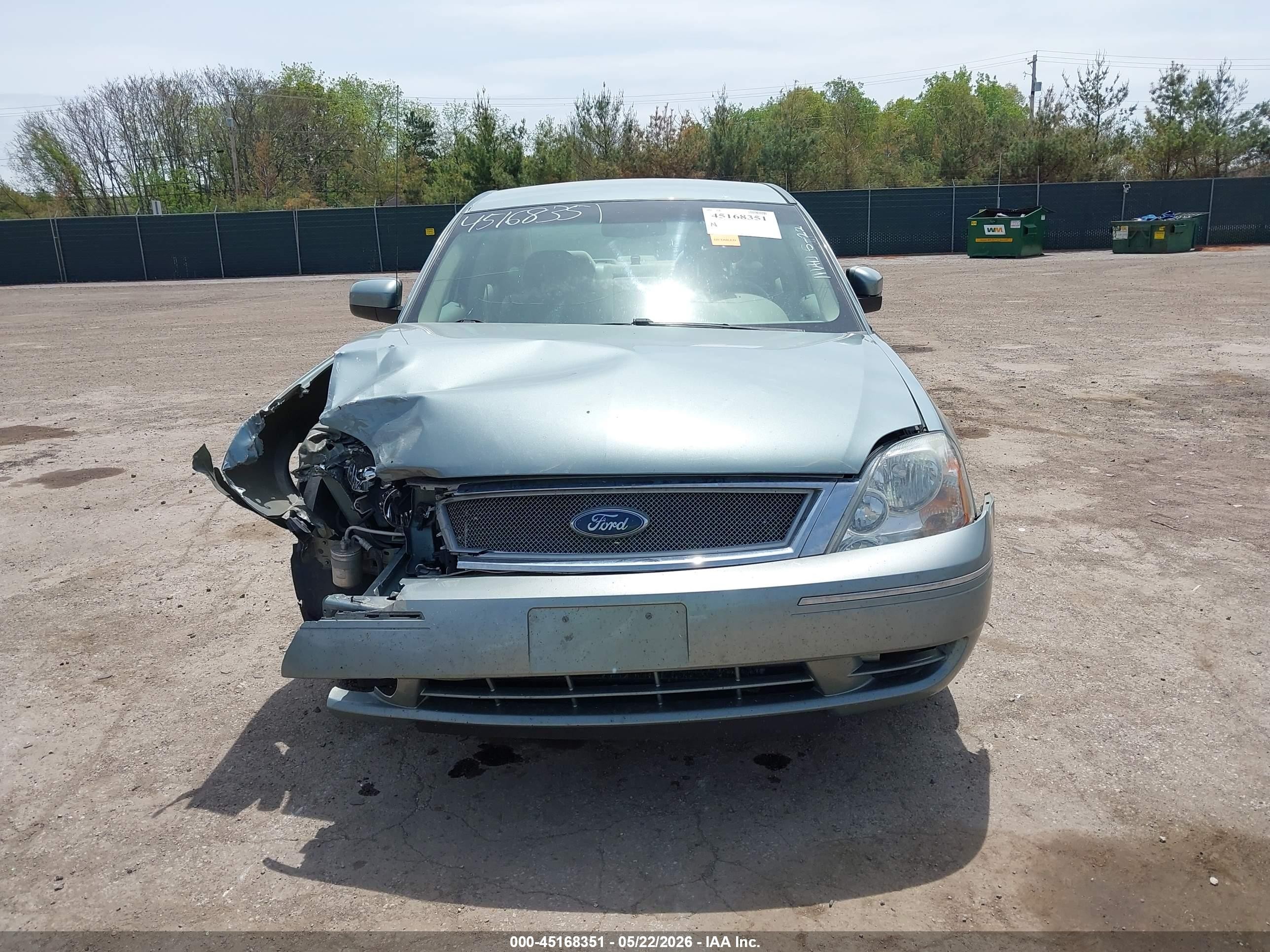 2007 Ford Five Hundred Sel Light Blue vin: 1FAHP24107G142045