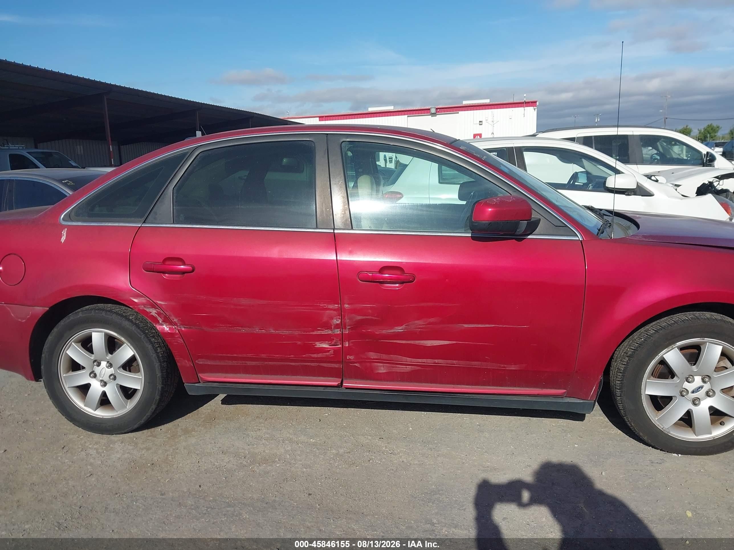 2006 Ford Five Hundred Sel Red vin: 1FAHP24136G172719