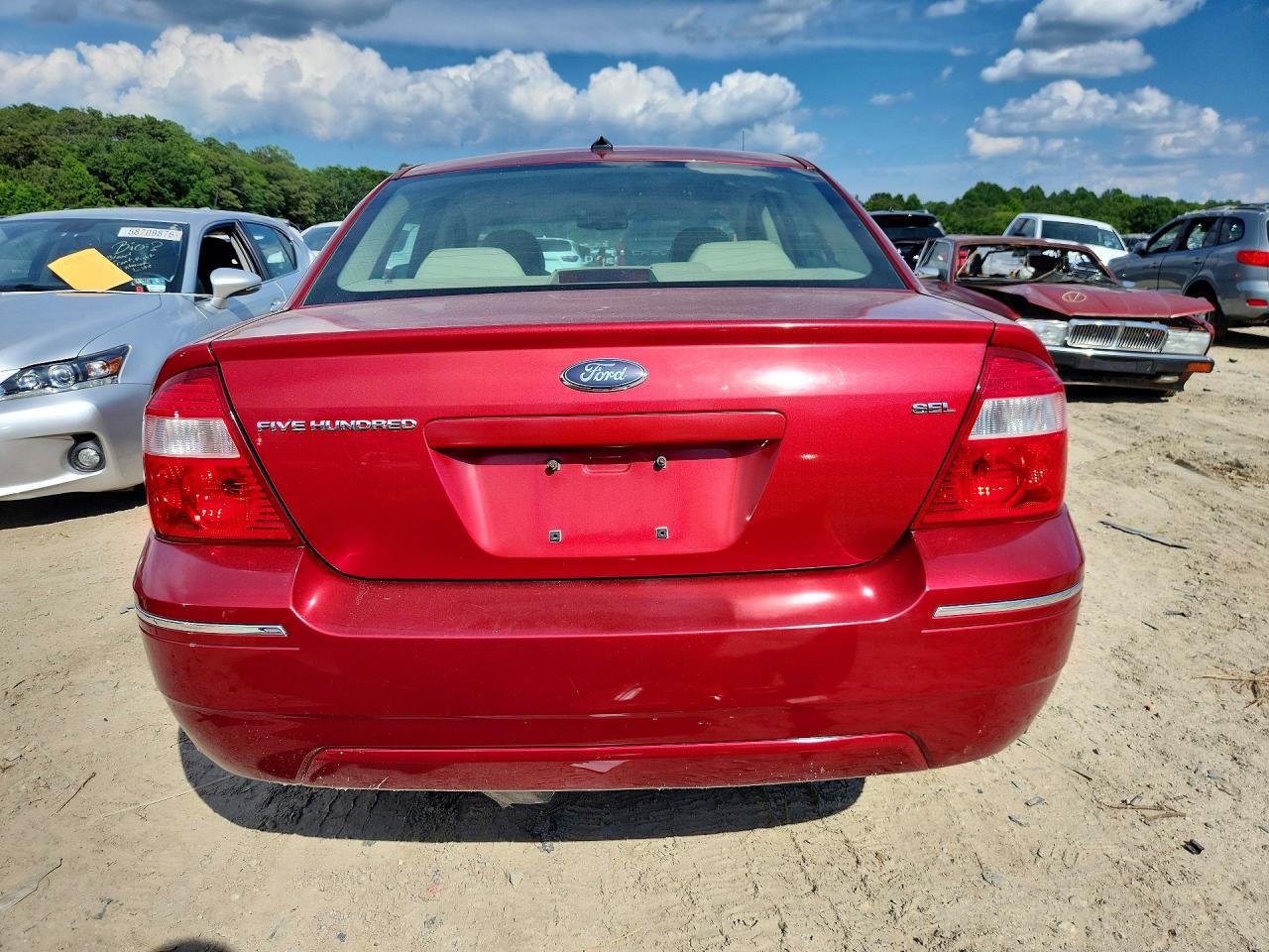 2007 Ford Five Hundred Sel Red vin: 1FAHP24137G150138
