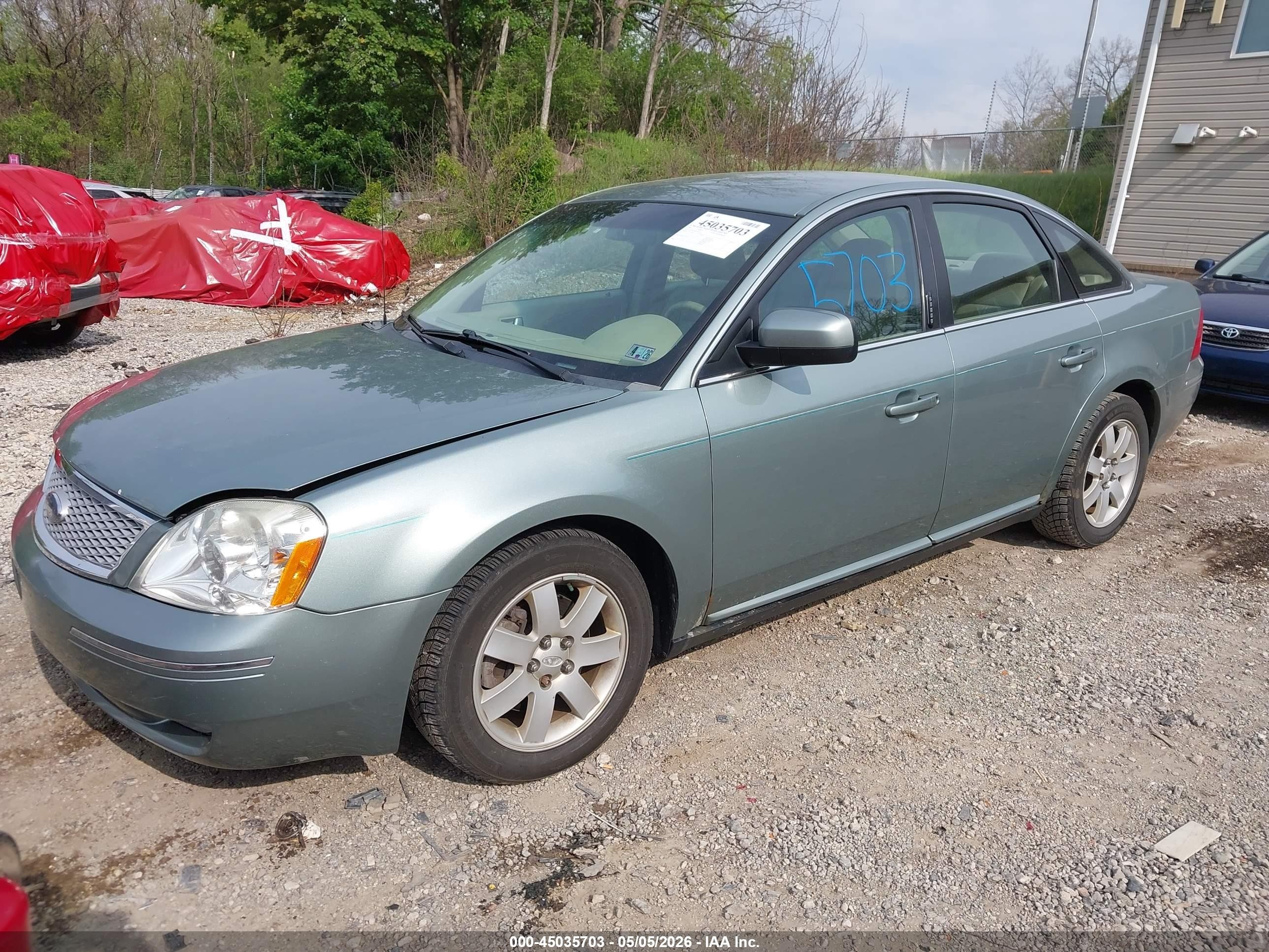 2007 Ford Five Hundred Sel Gray vin: 1FAHP24167G130210