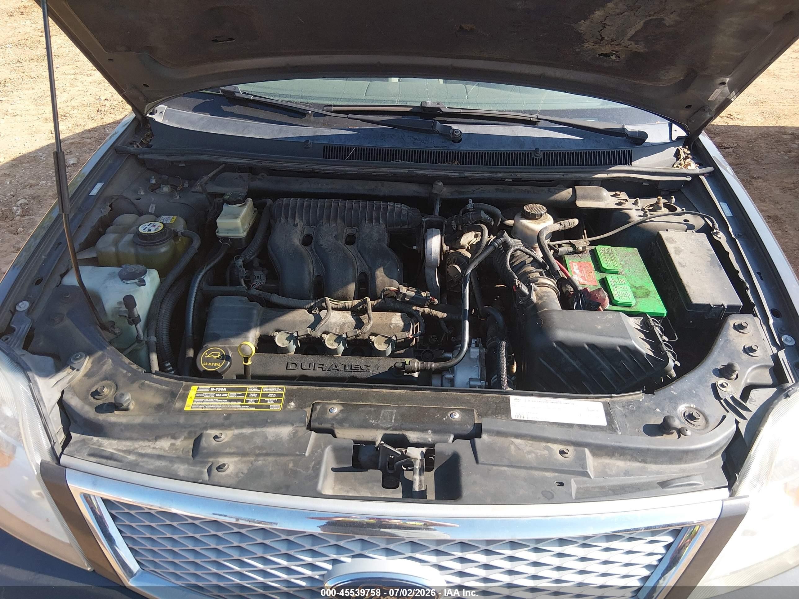 2007 Ford Five Hundred Sel Серый vin: 1FAHP24167G136556