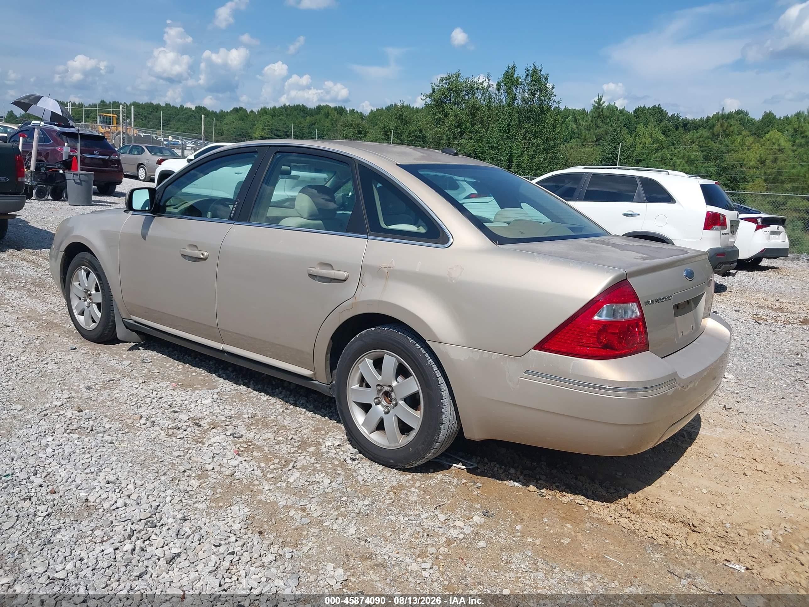 2007 Ford Five Hundred Sel Beige vin: 1FAHP24187G155691