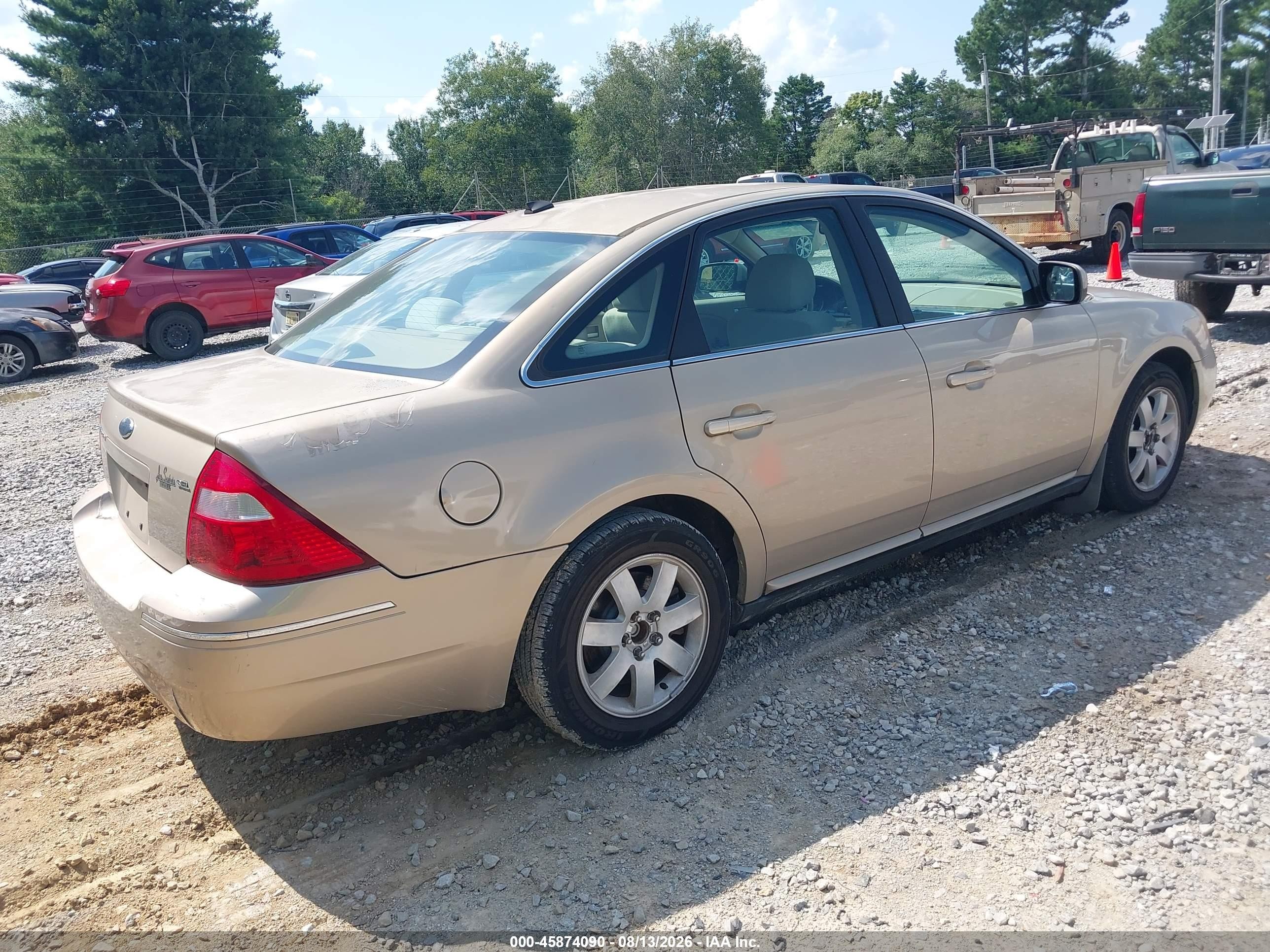 2007 Ford Five Hundred Sel Beige vin: 1FAHP24187G155691